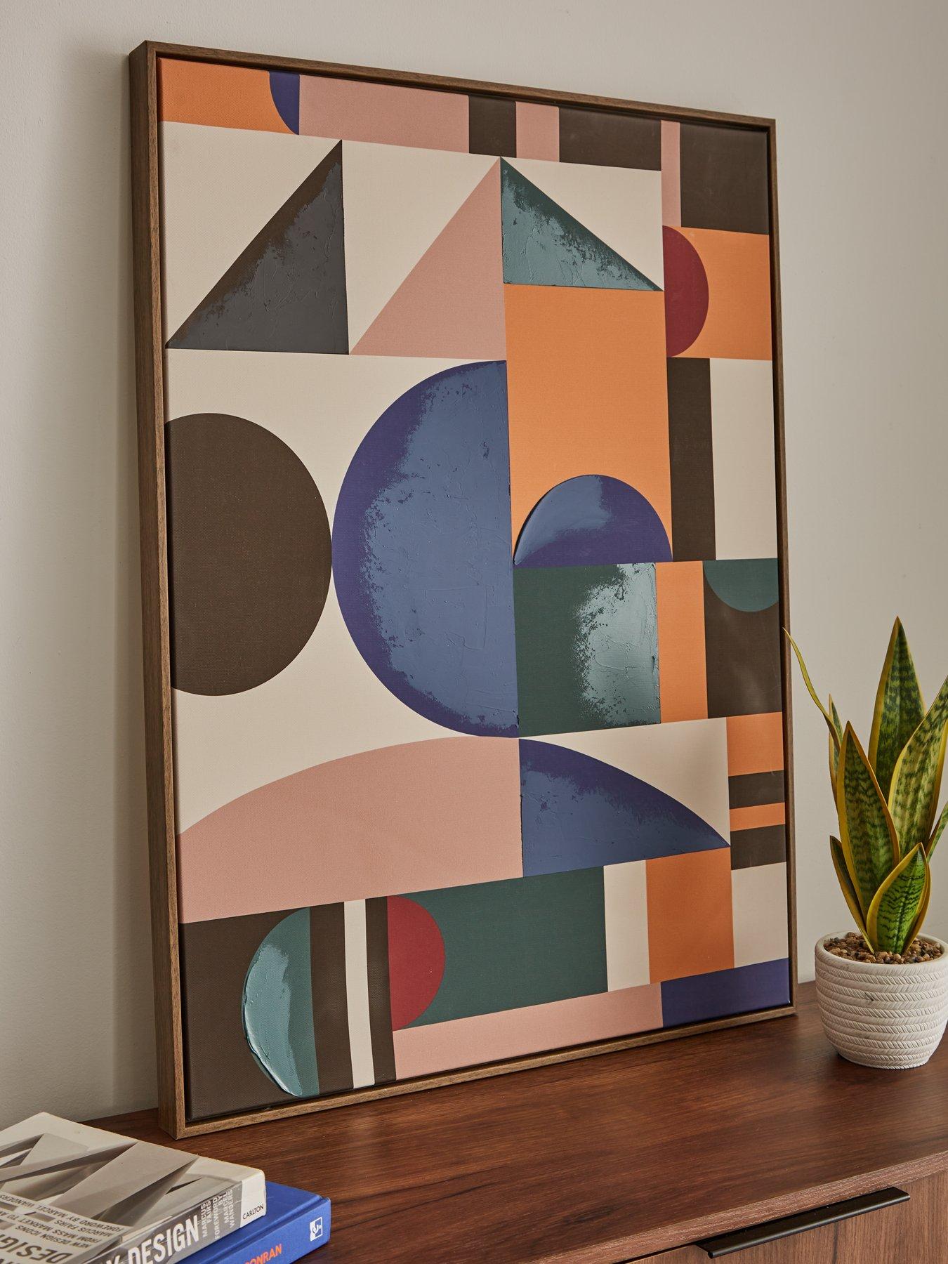 the-very-collection-multi-abstract-framed-printed-canvas-with-hand-paint-60x80cm
