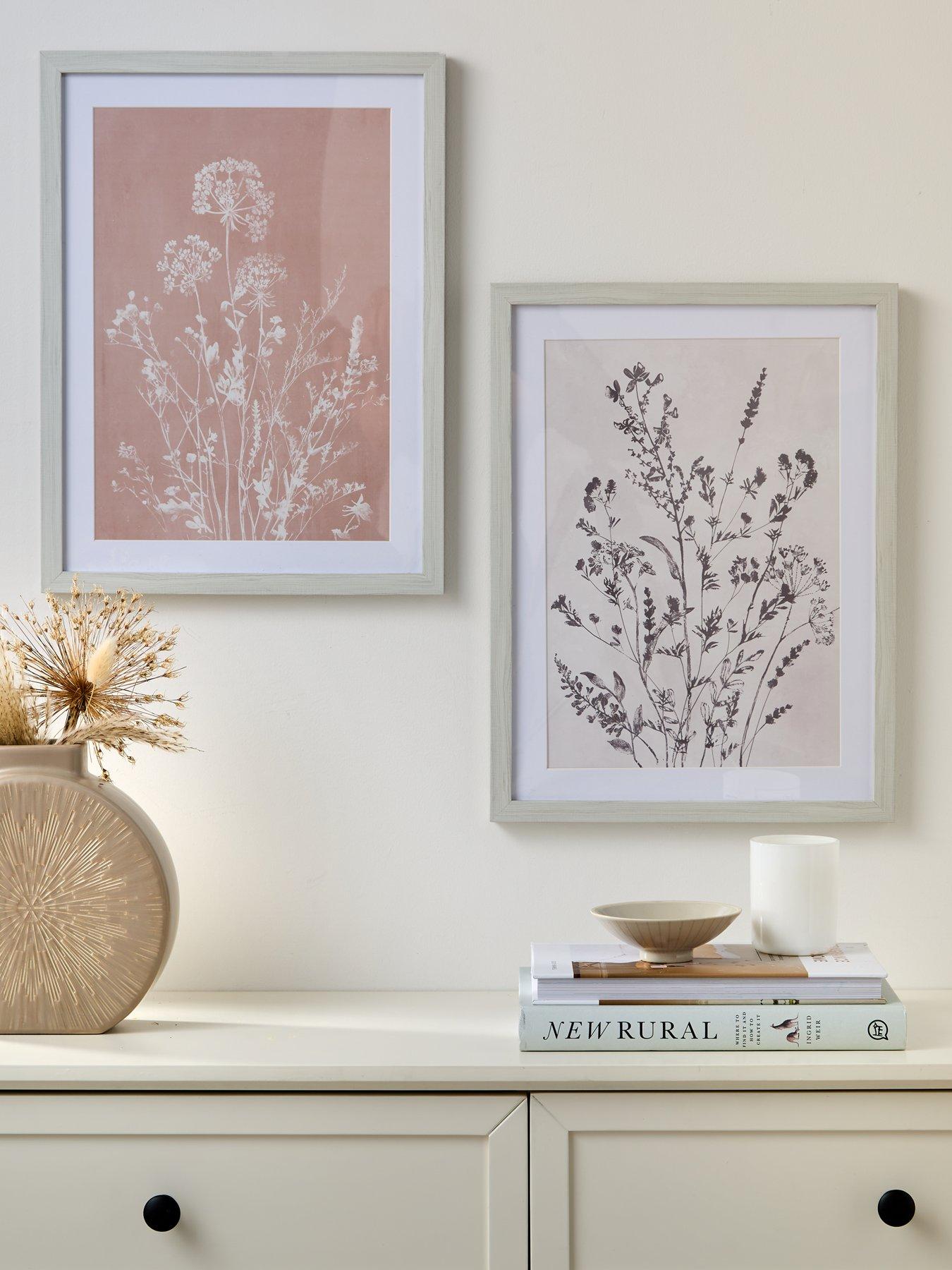 Image 1 of 7 of The Very Collection Botanical Set of 2 Framed Prints 30x40cm