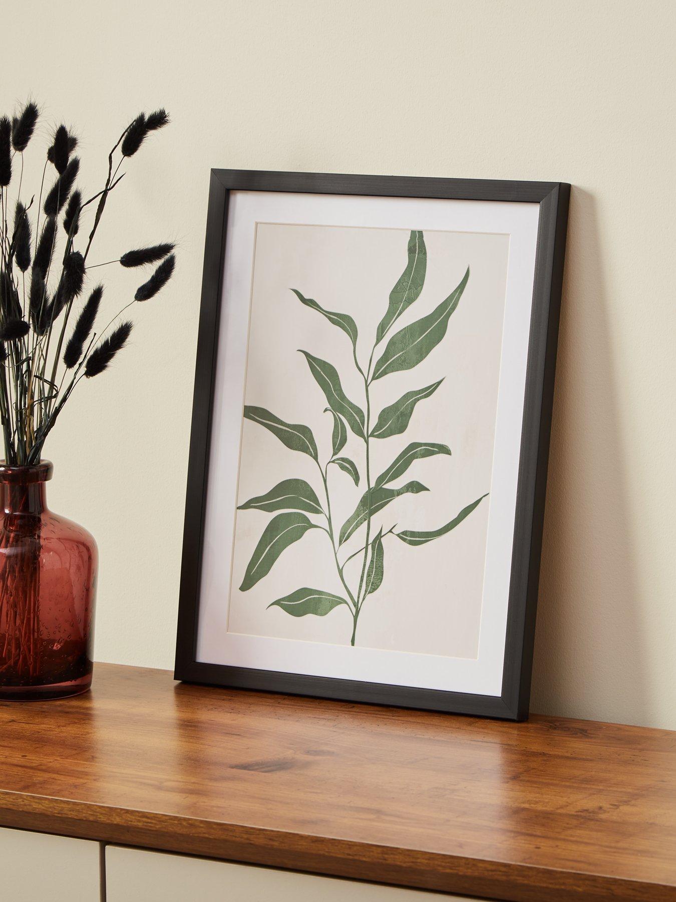 very-home-leaf-framed-art-print