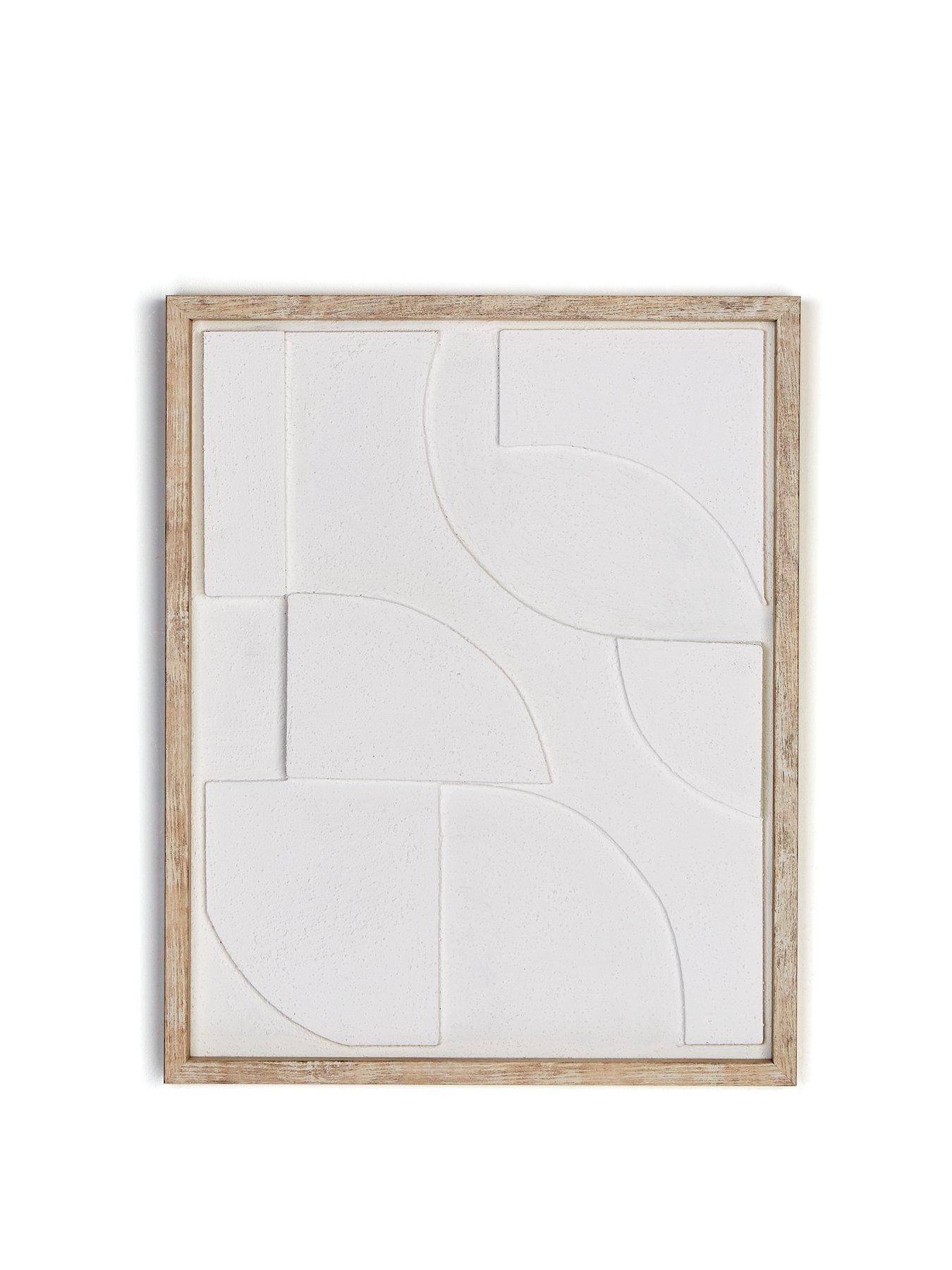 the-very-collection-abstract-white-shape-framed-hand-paint-40x50cmstillFront