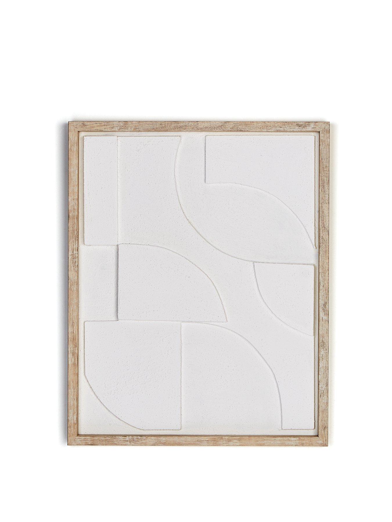 very-home-abstract-white-shape-framed-art-with-hand-painted-detailsstillFront