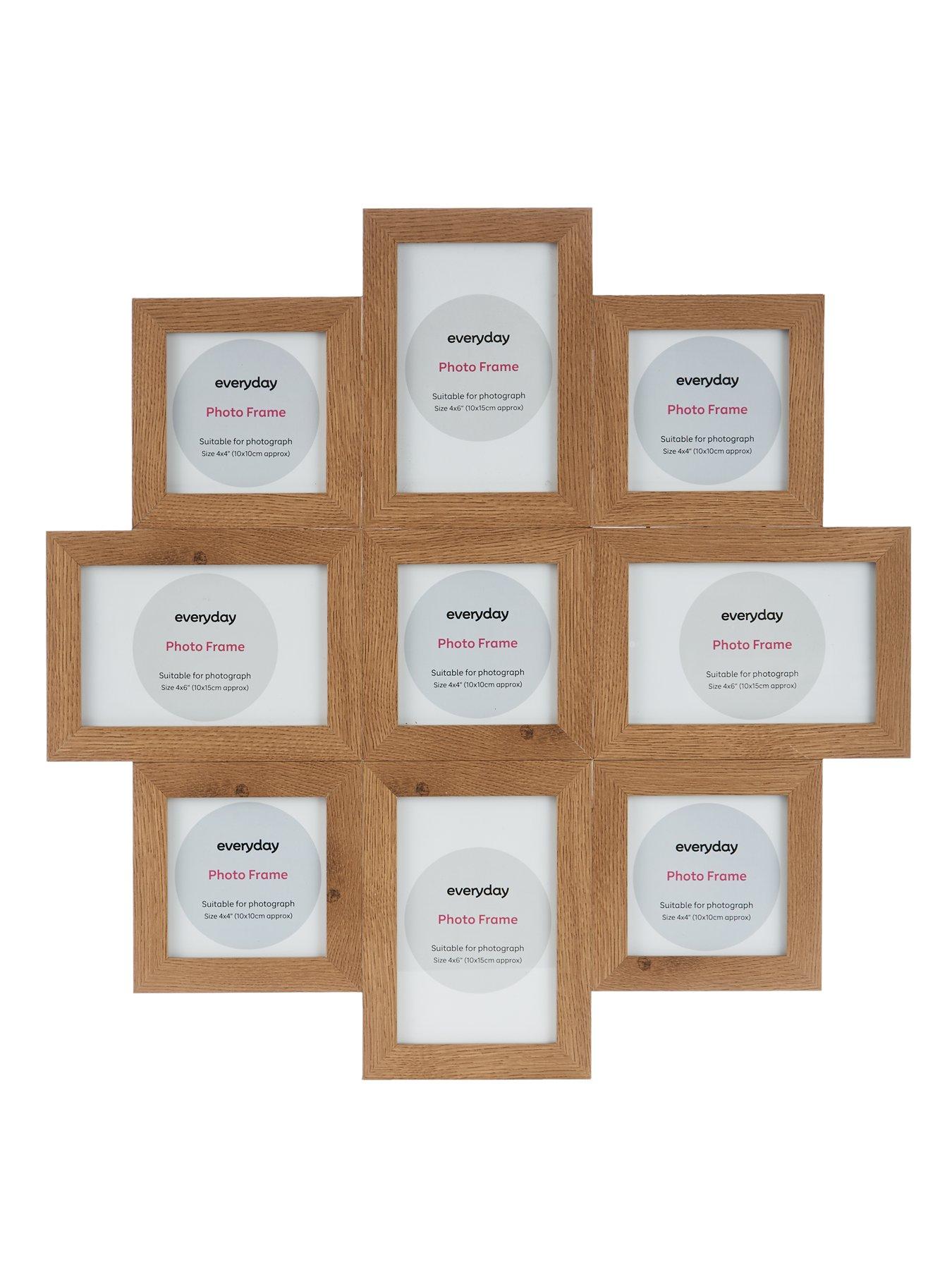 Image 2 of 4 of The Very Collection 9 Photo Cluster Gallery Frame - Natural 49x49cm