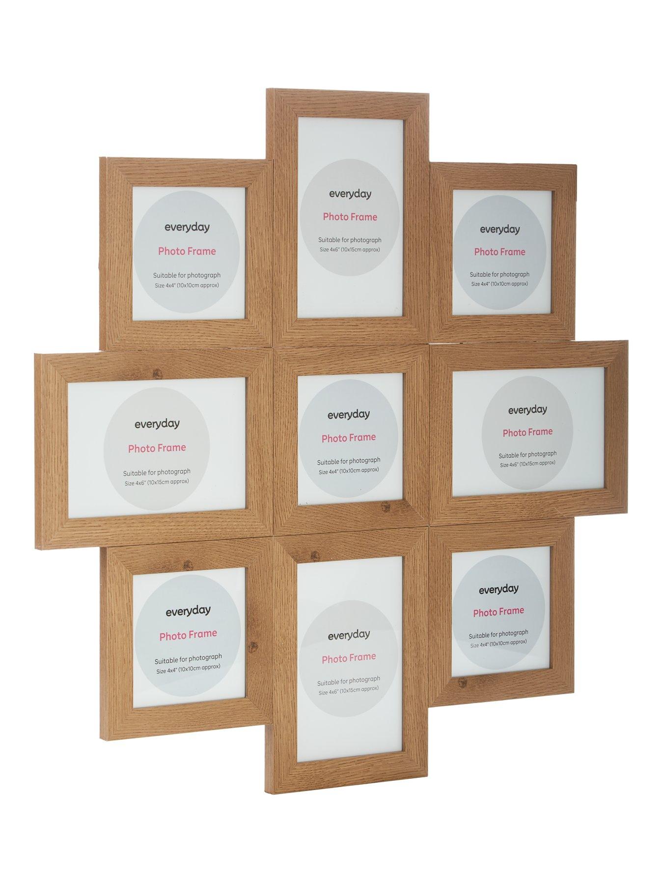 Image 3 of 4 of The Very Collection 9 Photo Cluster Gallery Frame - Natural 49x49cm