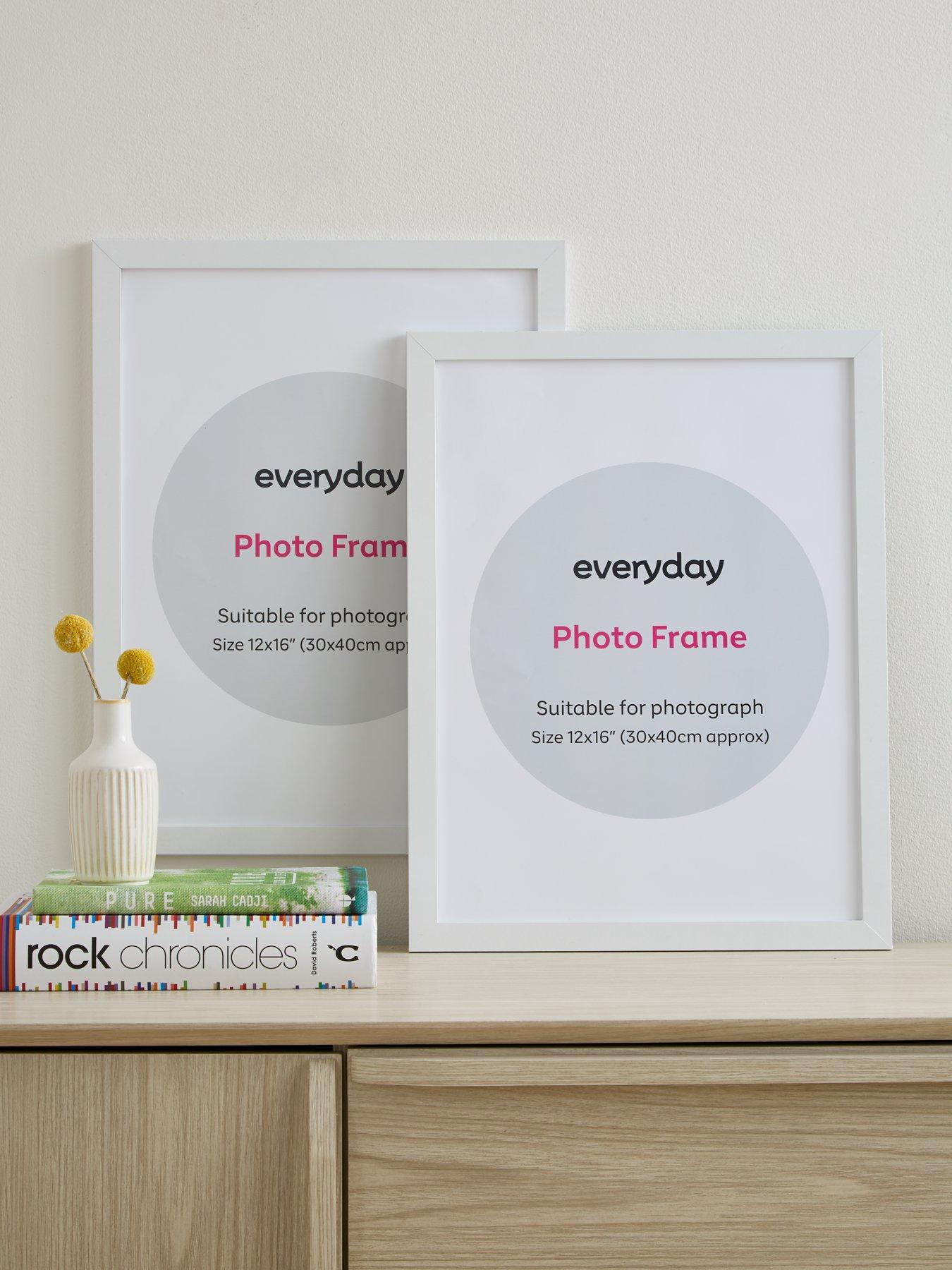 undefined Set of 2 Photo Frames - White 12x16inch
