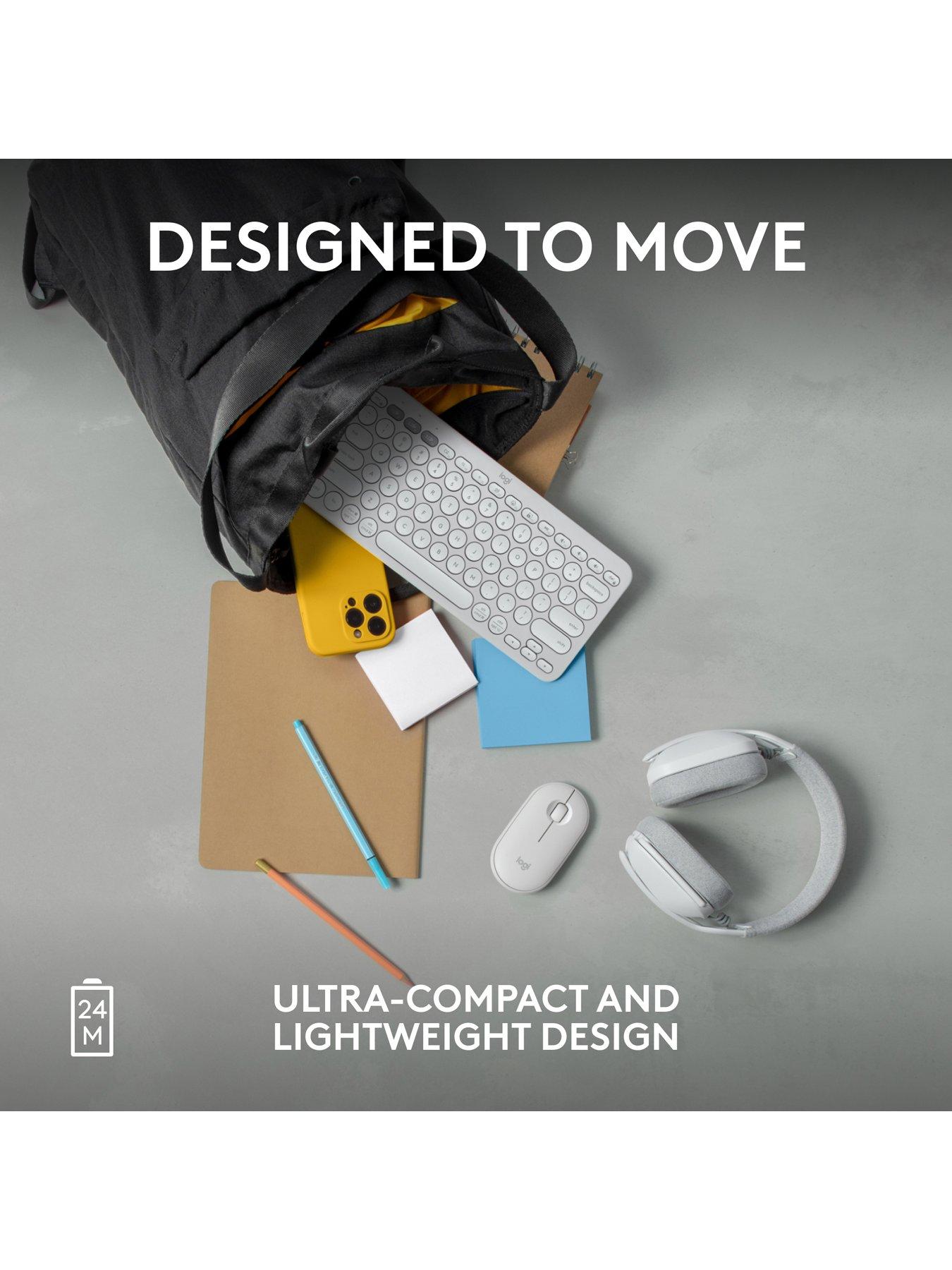 Image 7 of 7 of Logitech Pebble Mouse 2 M350s Slim Bluetooth Wireless Mouse, Lightweight, Quiet Clicks - Off White