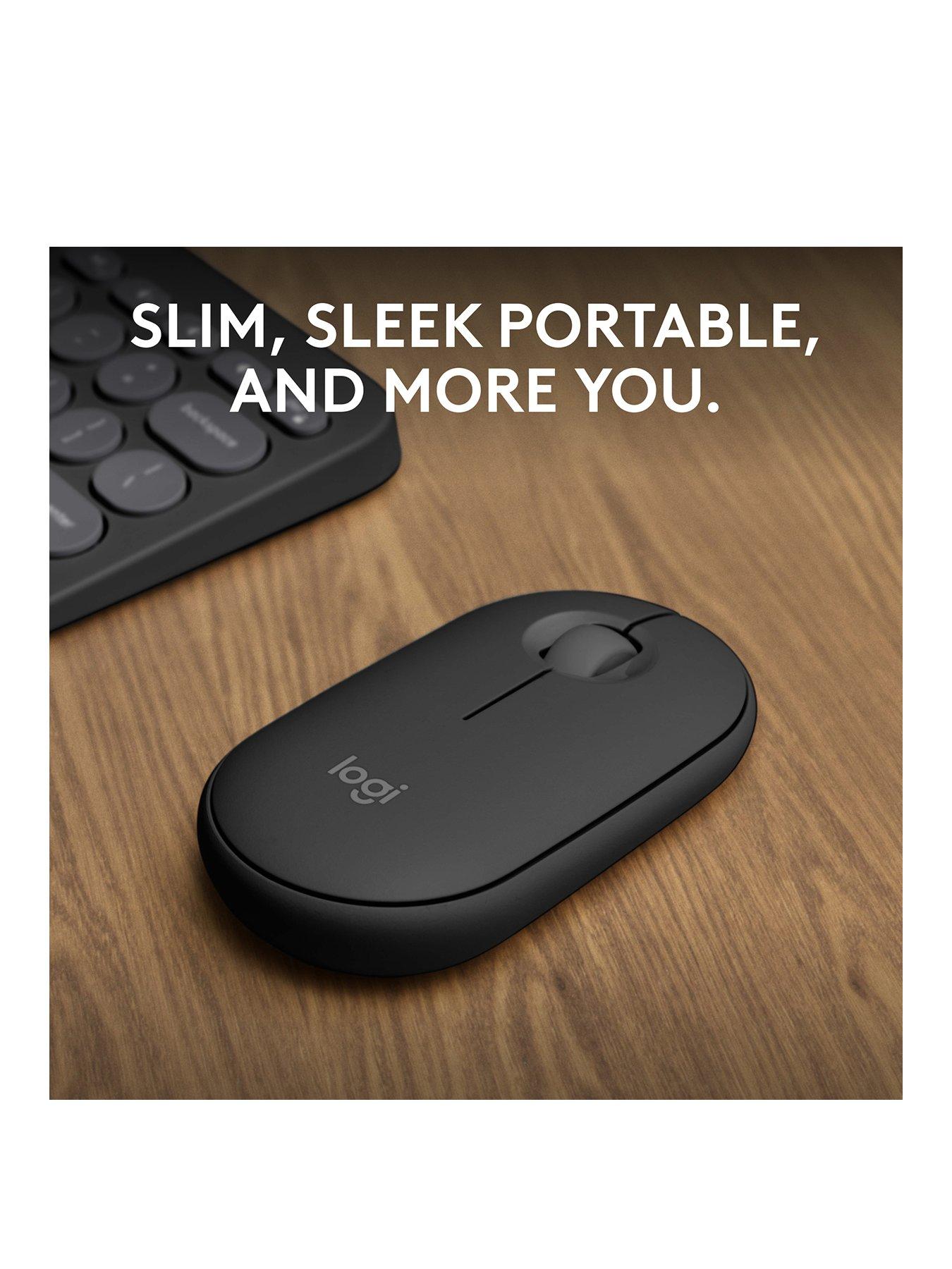 Image 2 of 7 of Logitech Pebble Mouse 2 M350s Slim Bluetooth Wireless Mouse, Lightweight, Quiet Clicks - Graphite