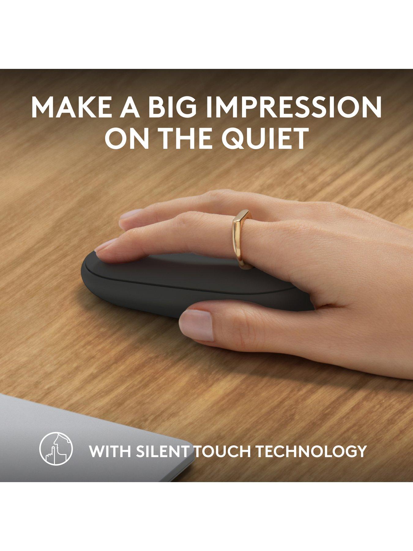 Image 5 of 7 of Logitech Pebble Mouse 2 M350s Slim Bluetooth Wireless Mouse, Lightweight, Quiet Clicks - Graphite