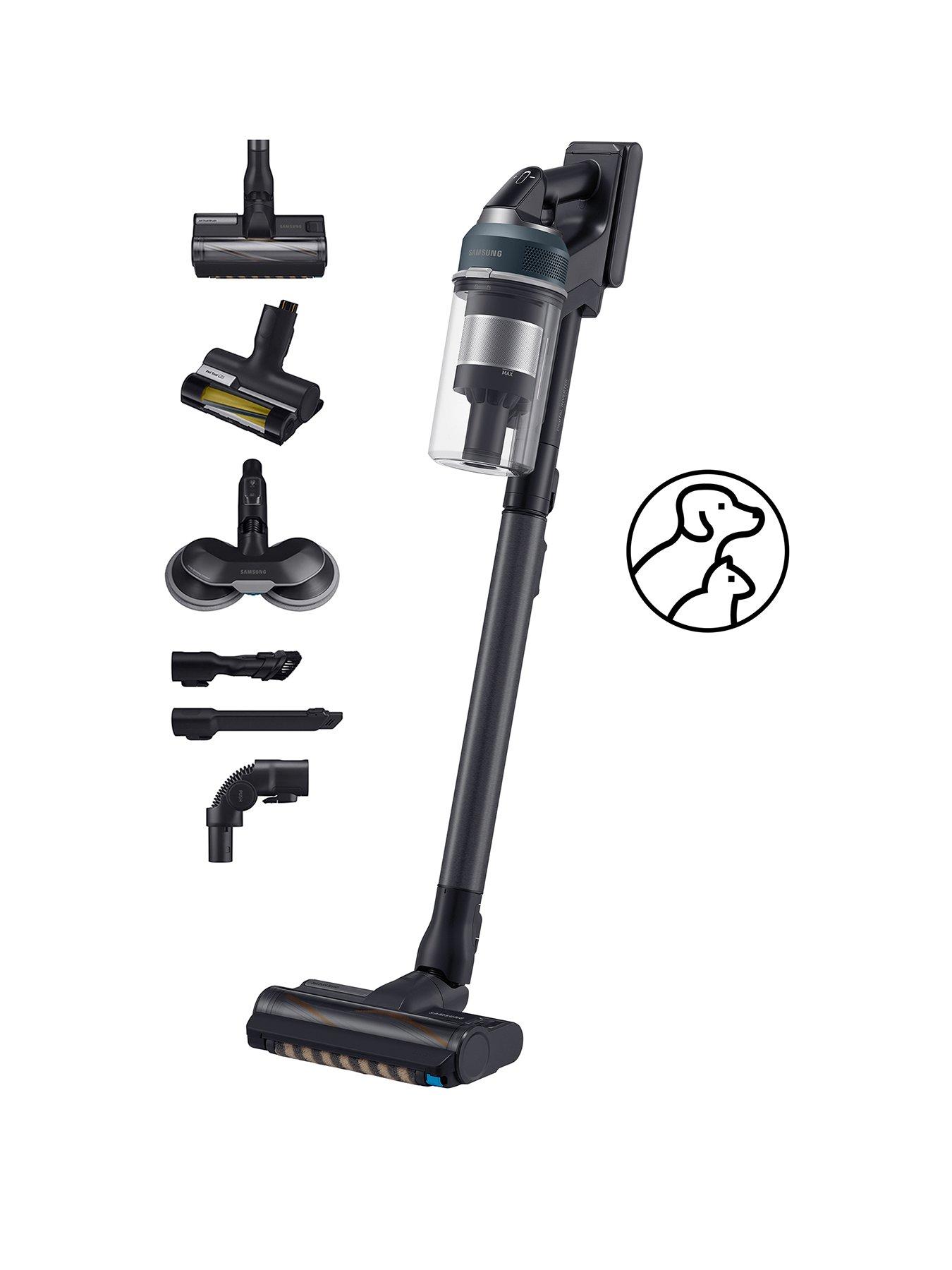 Image of Samsung Jet 95 Pro Max 210W Cordless Vacuum Cleaner with Pet Tool+  &  Spray Spinning Sweeper - Midnight Blue