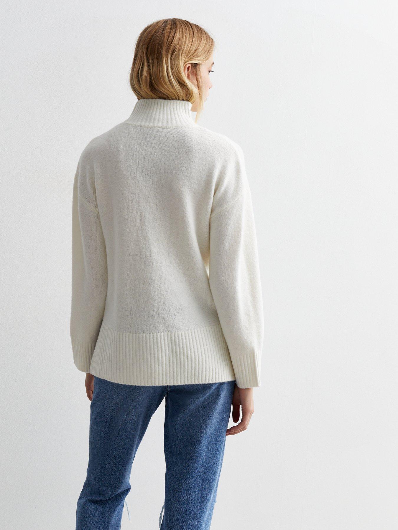 Longline cream jumper sale