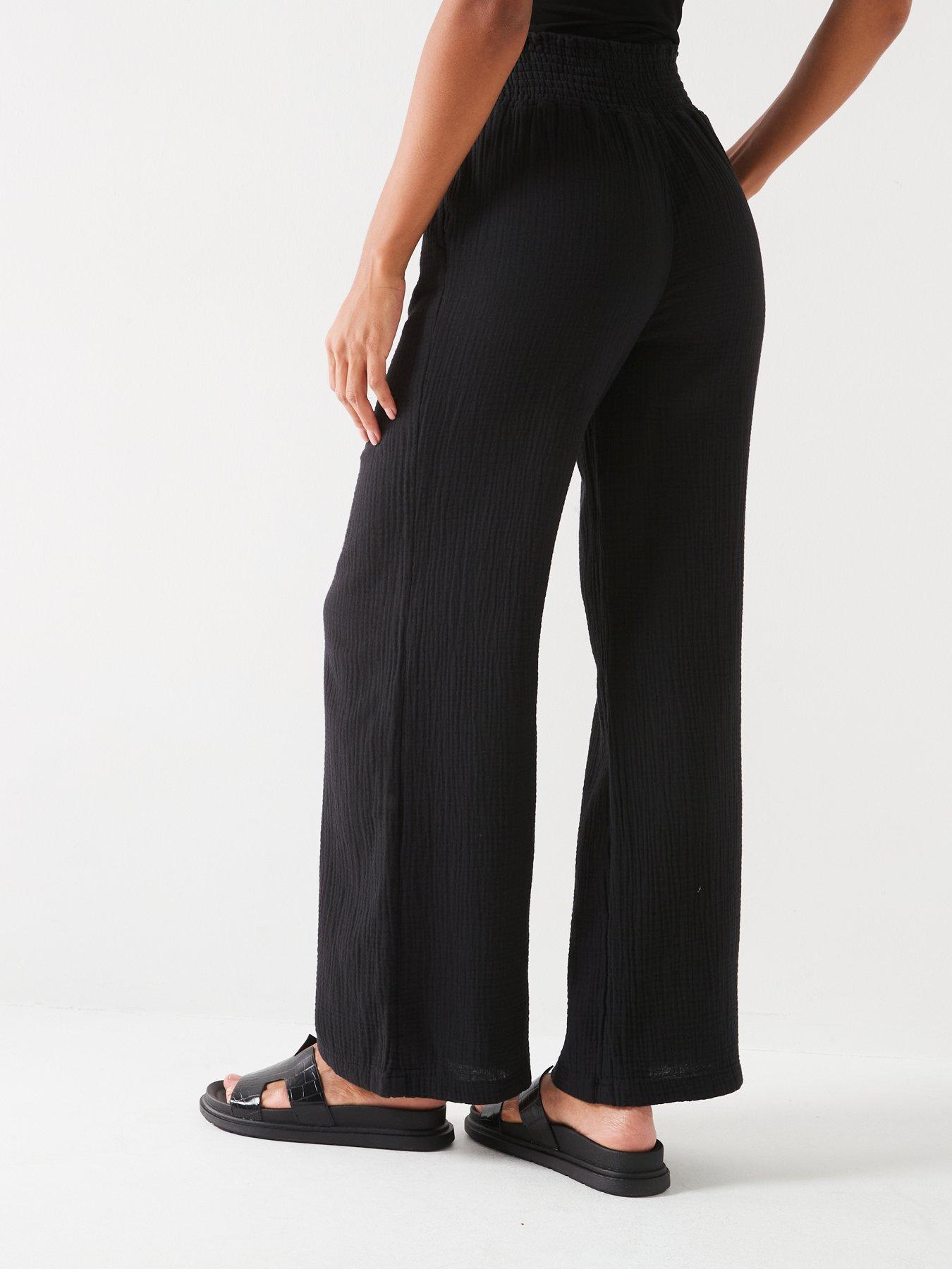 everyday-crinkle-cottonnbspwide-leg-trousers-blackstillFront