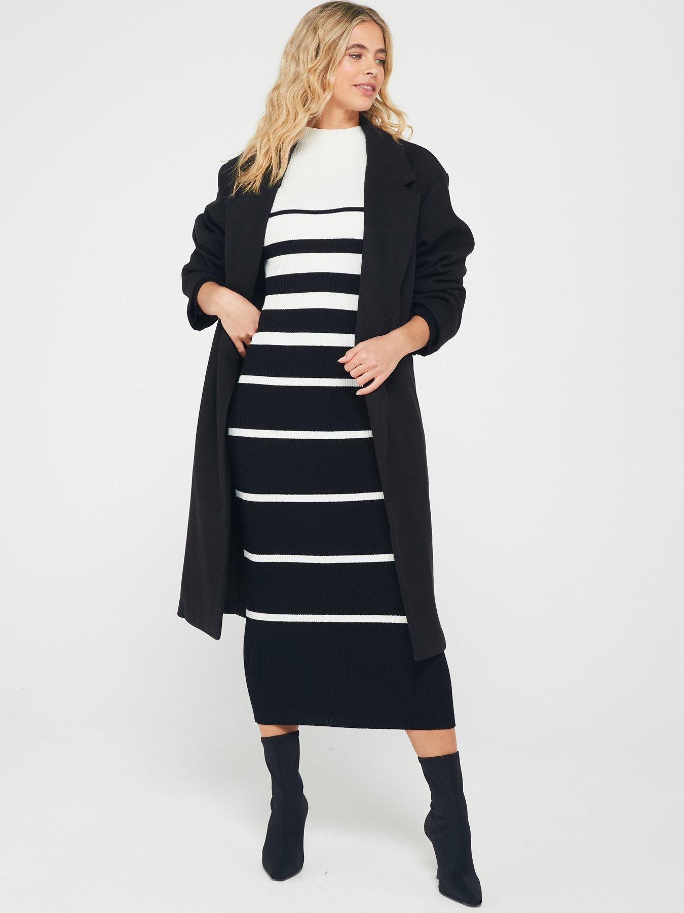 everyday-high-neck-stripe-knitted-midi-dress-black-and-ivoryback