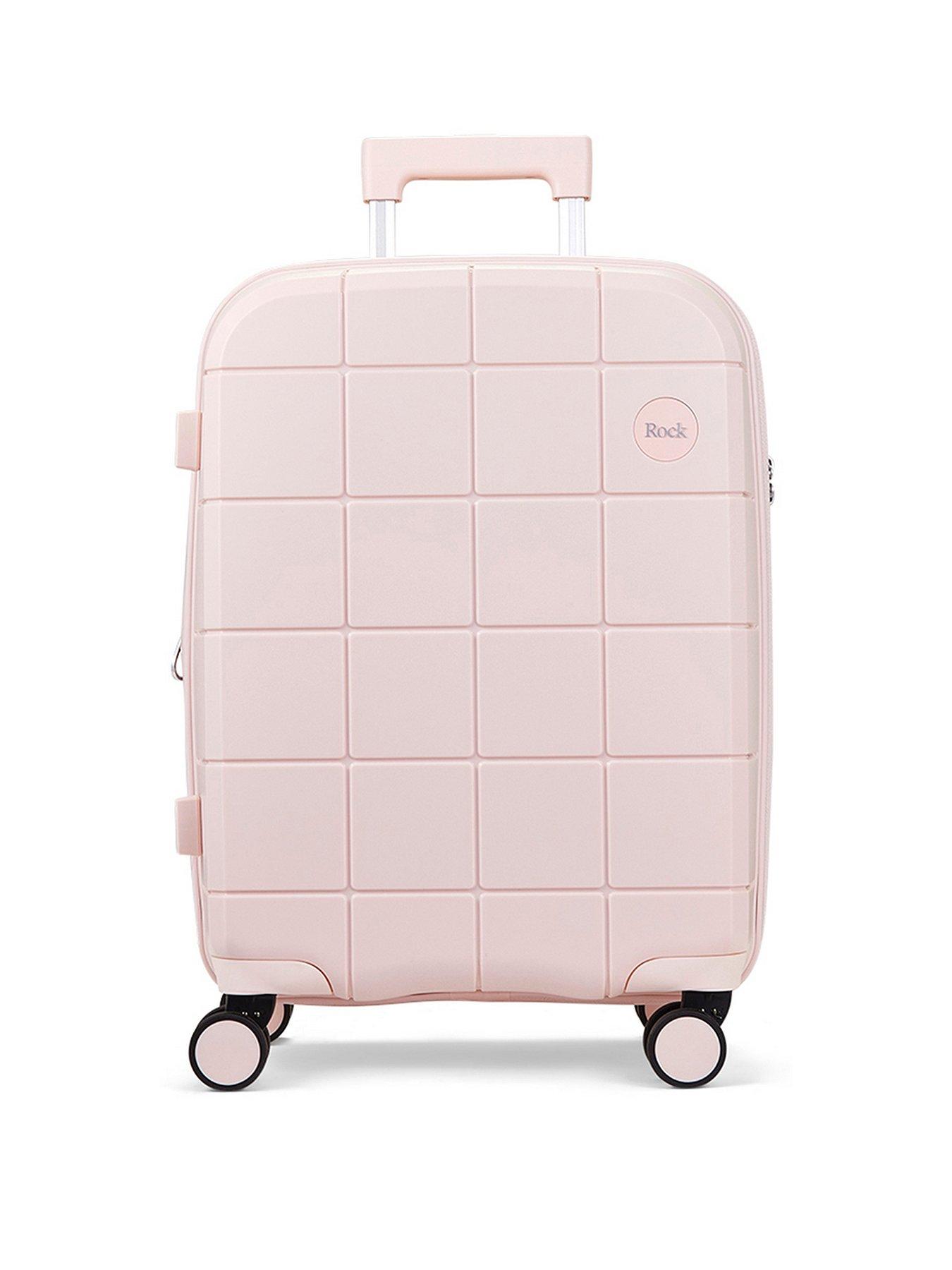 rock-luggage-pixel-8-wheel-hardshell-small-suitcase-with-tsa-lock--pastel-pinkstillFront