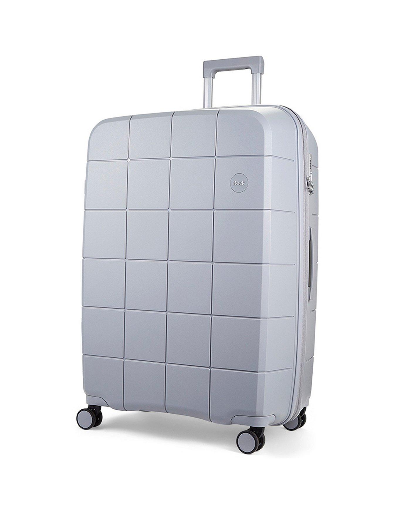 rock-luggage-pixel-8-wheel-hardshell-3-piece-suitcase-with-tsa-lock--nbspgreystillFront