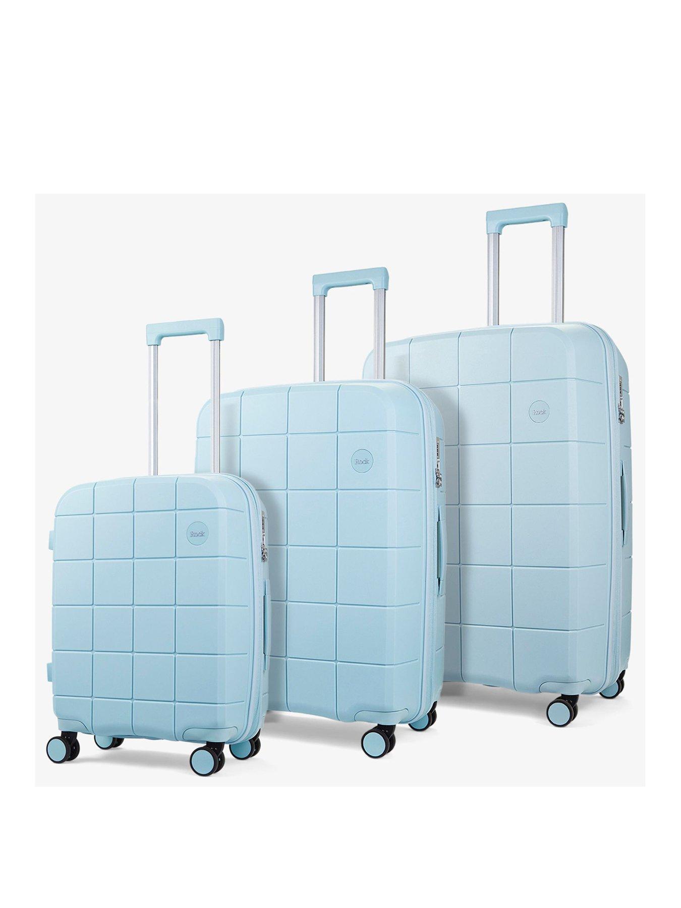 rock-luggage-pixel-8-wheel-hardshell-3-piecenbspsuitcase-setnbspwith-tsa-locksnbsp-nbsppastel-bluefront