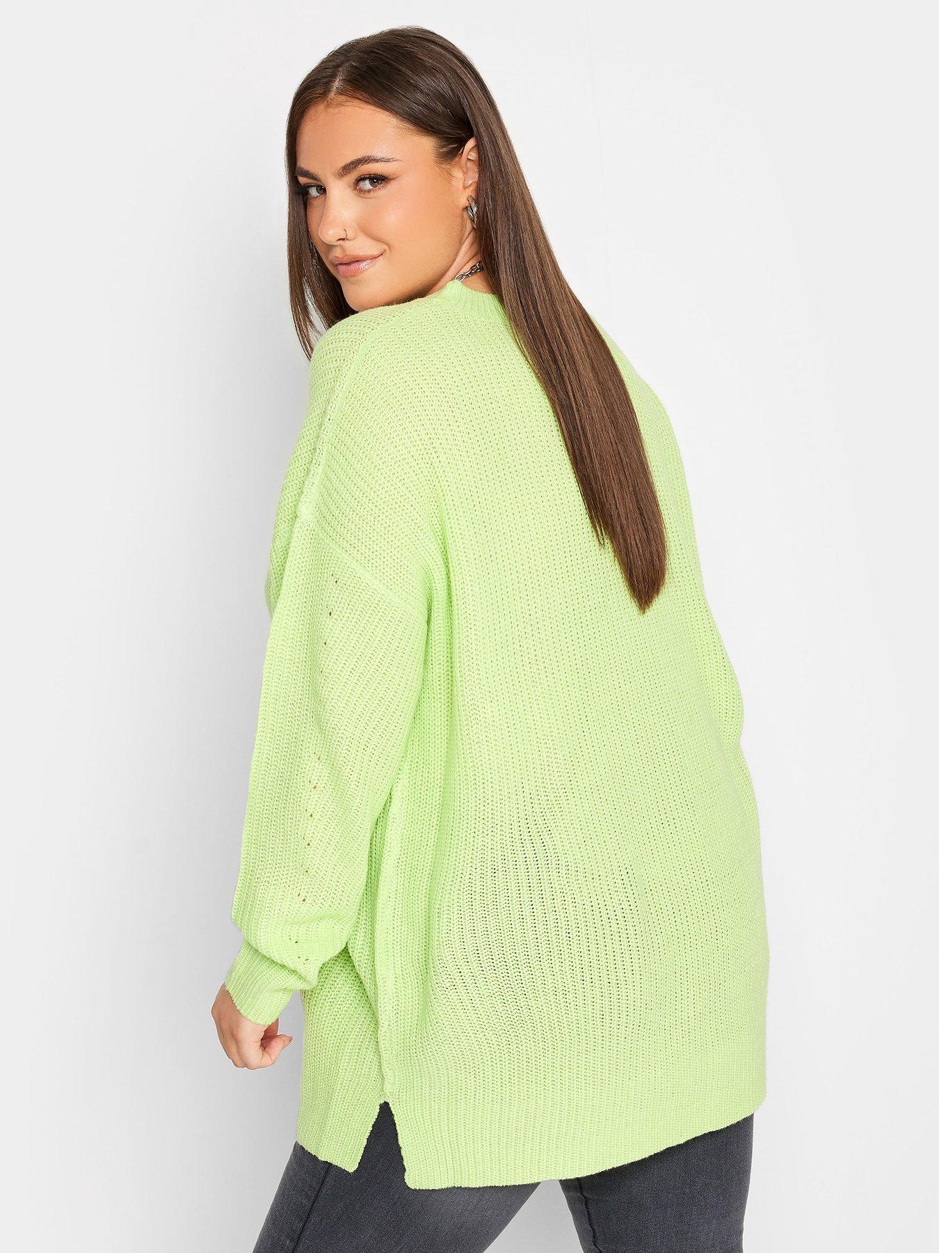 yours-yours-ribbed-drop-shoulder-limestillFront