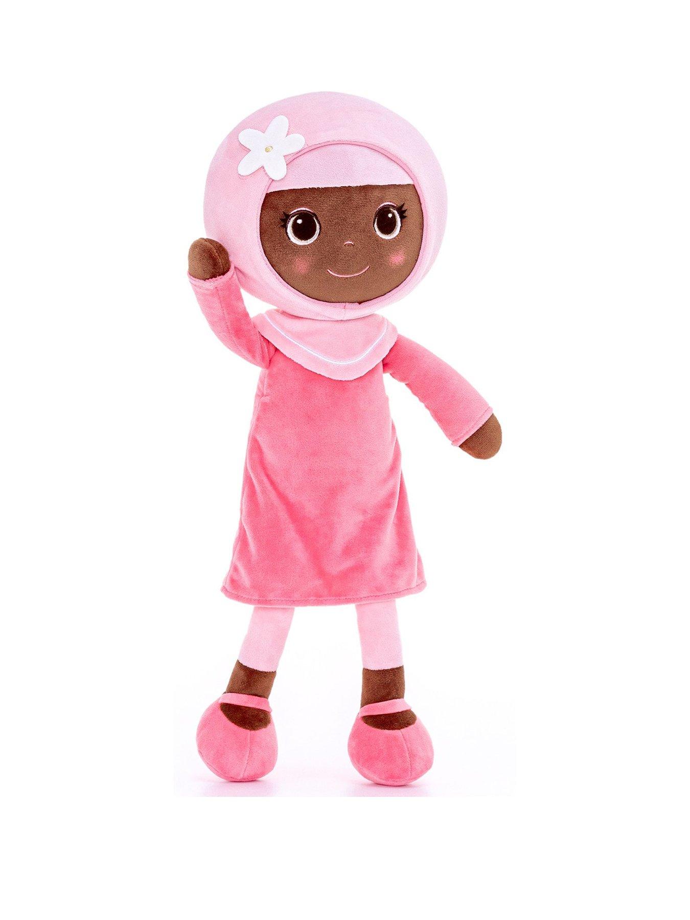 bibinee-dolls-bibinee-doll-amirah-doll-pretty-in-pink-soft-plush-black-dollstillFront