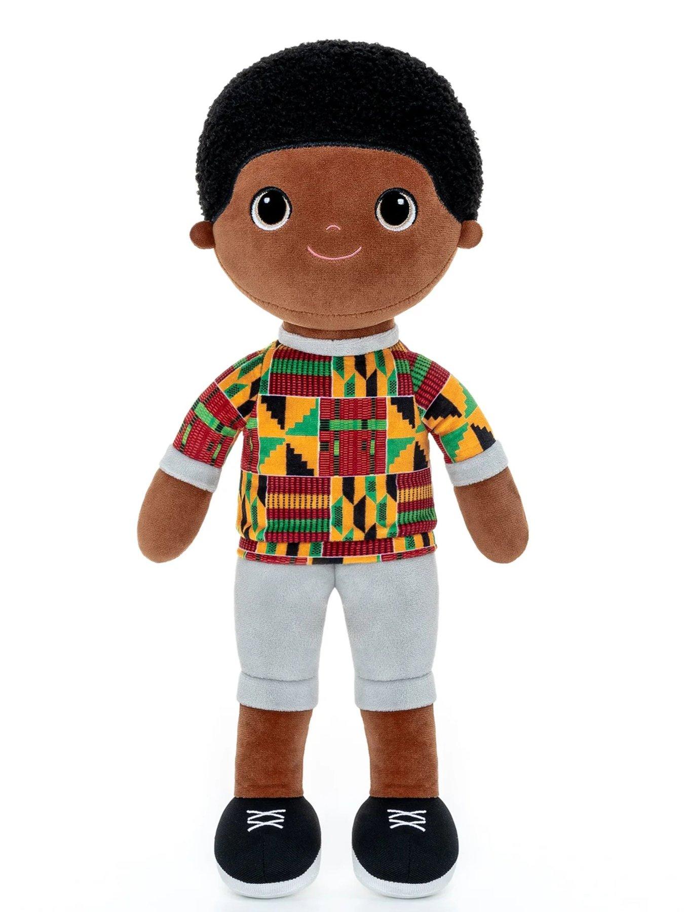 bibinee-dolls-bibinee-doll-kojo-doll-kente-soft-plush-black-doll