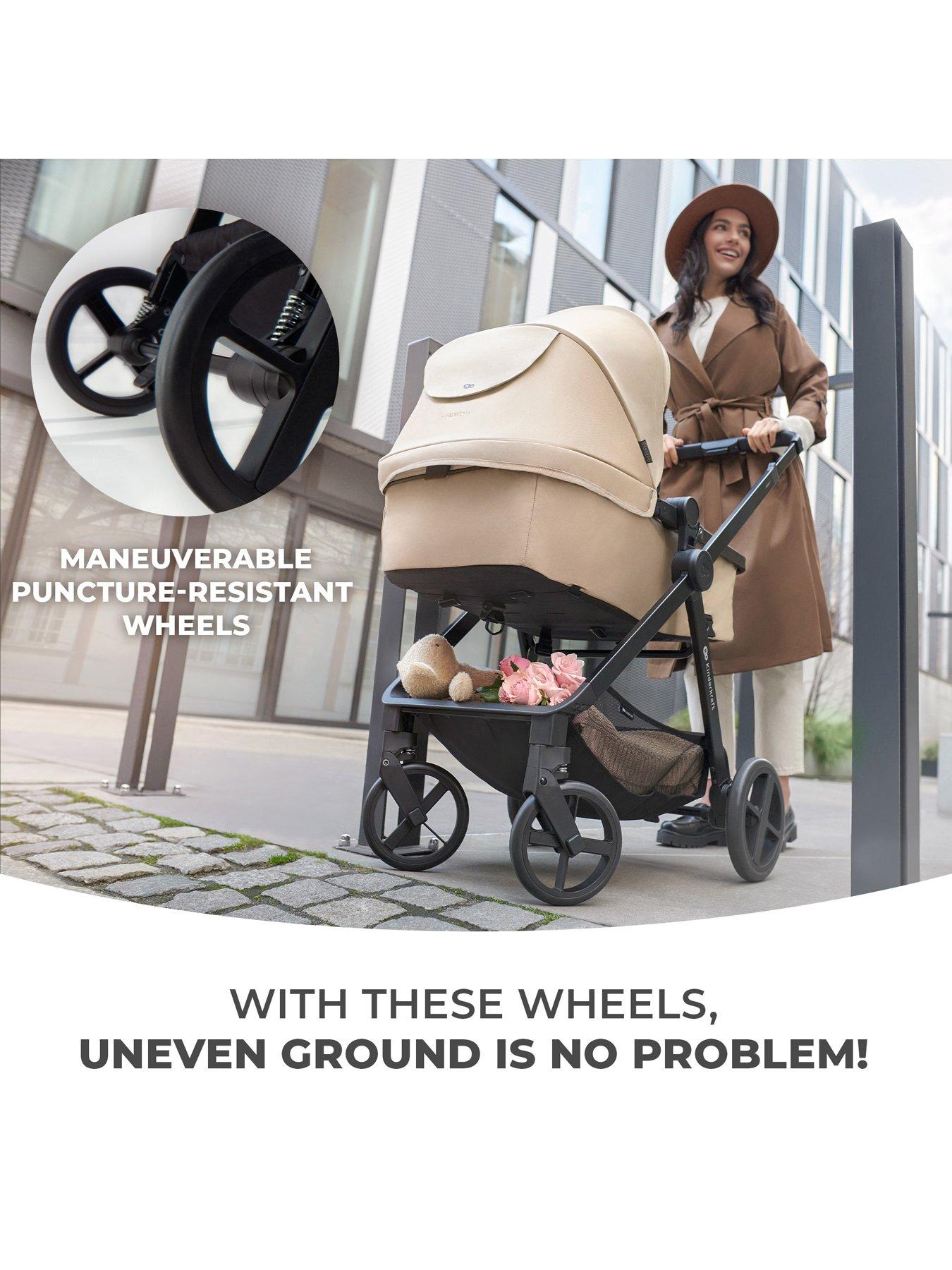 Image 6 of 7 of Kinderkraft 4-in-1 NEWLY&nbsp;Travel System&nbsp;(with MINK PRO i-size Car Seat and an ISOFIX Base) - Beige