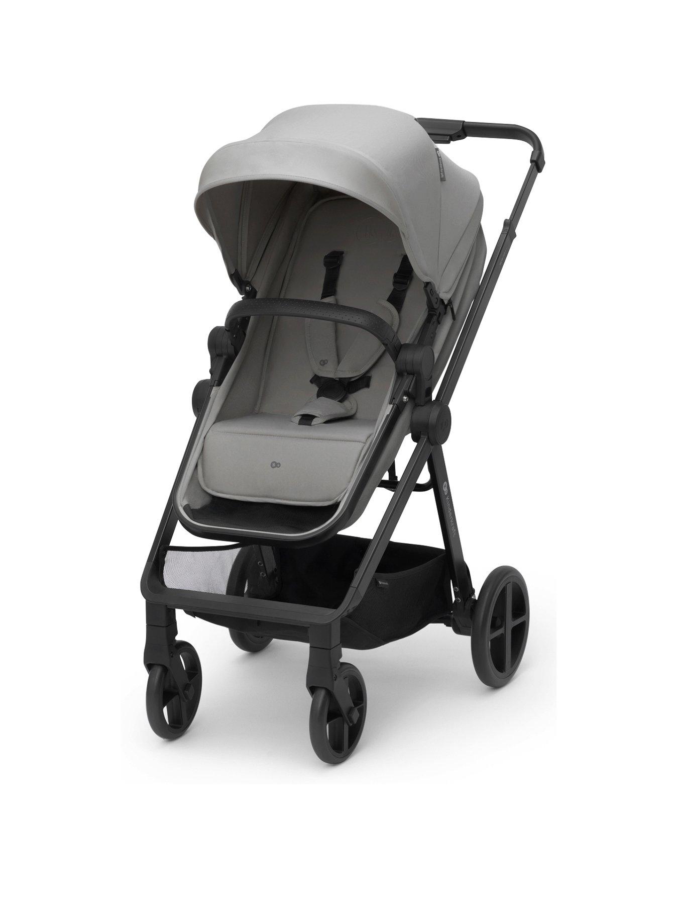 Image 2 of 8 of Kinderkraft NEWLY&nbsp;4-in-1 Travel System&nbsp;(with MINK PRO i-size Car Seat and an ISOFIX base) - Grey