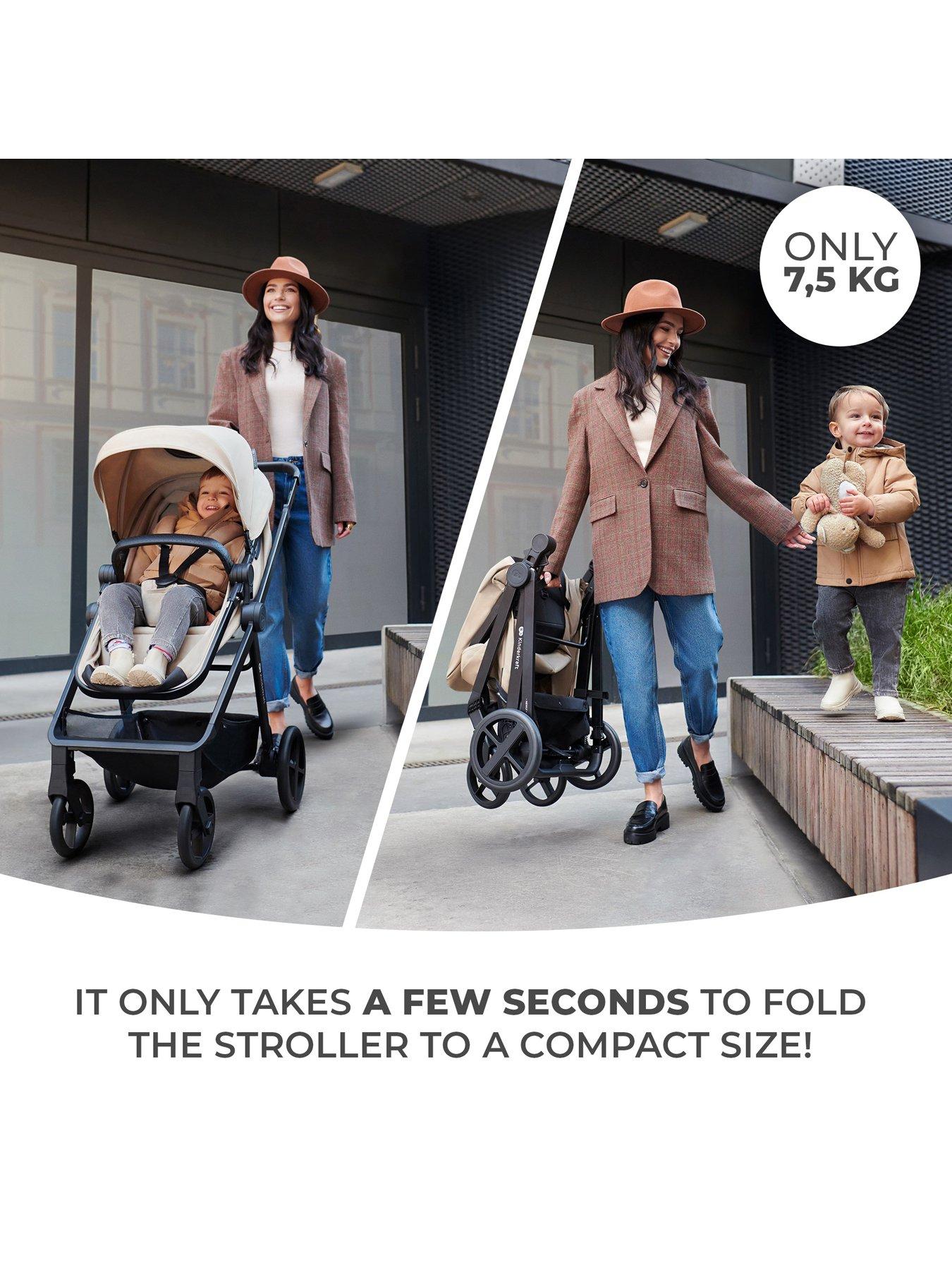 Image 5 of 8 of Kinderkraft NEWLY&nbsp;4-in-1 Travel System&nbsp;(with MINK PRO i-size Car Seat and an ISOFIX base) - Grey