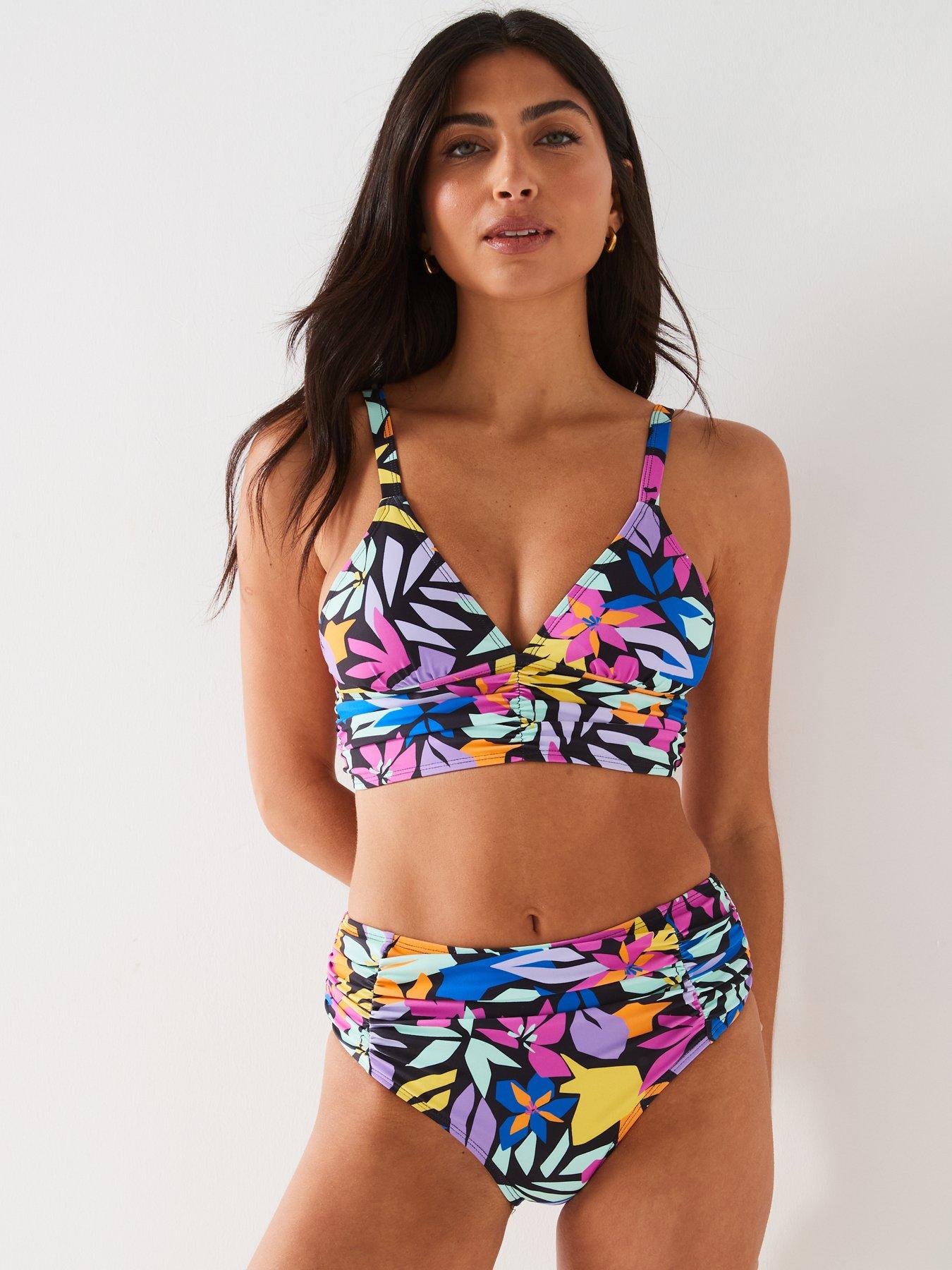 v-by-very-shape-enhancing-ruched-waist-bikini-top-dark-printback