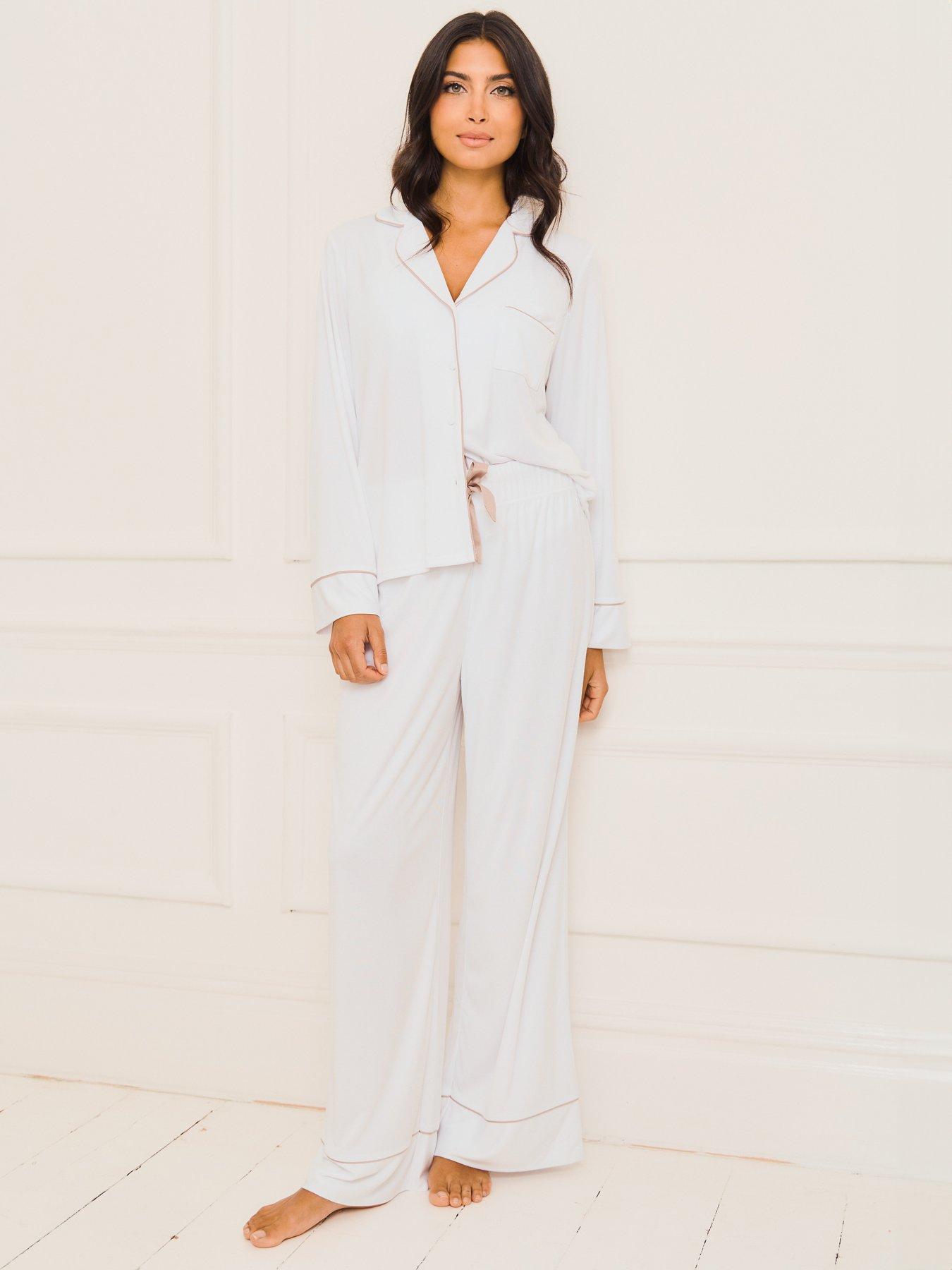 Image of Jim Jam The Label Traditional Pyjama Set - White