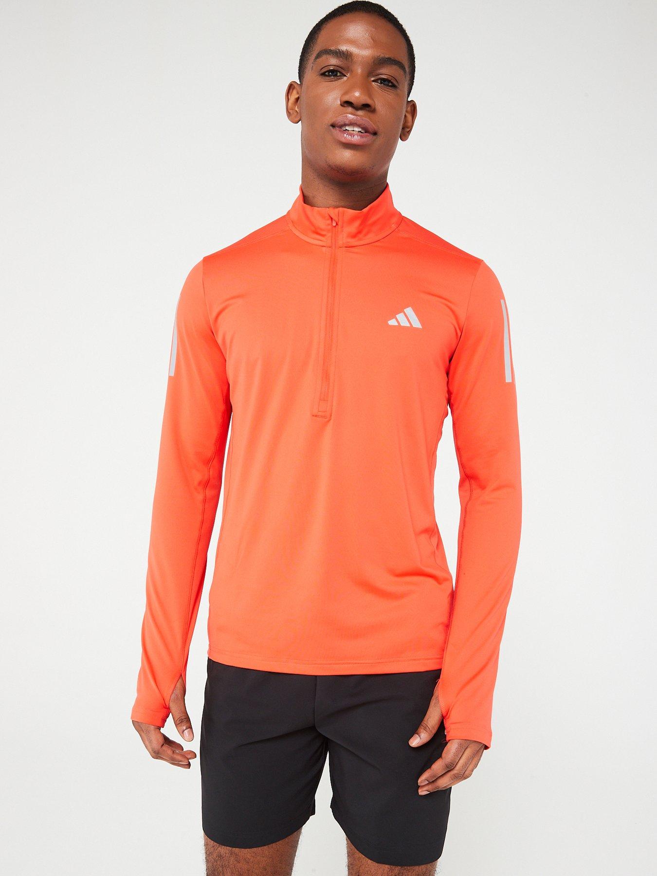 Adidas half zip hot sale running top