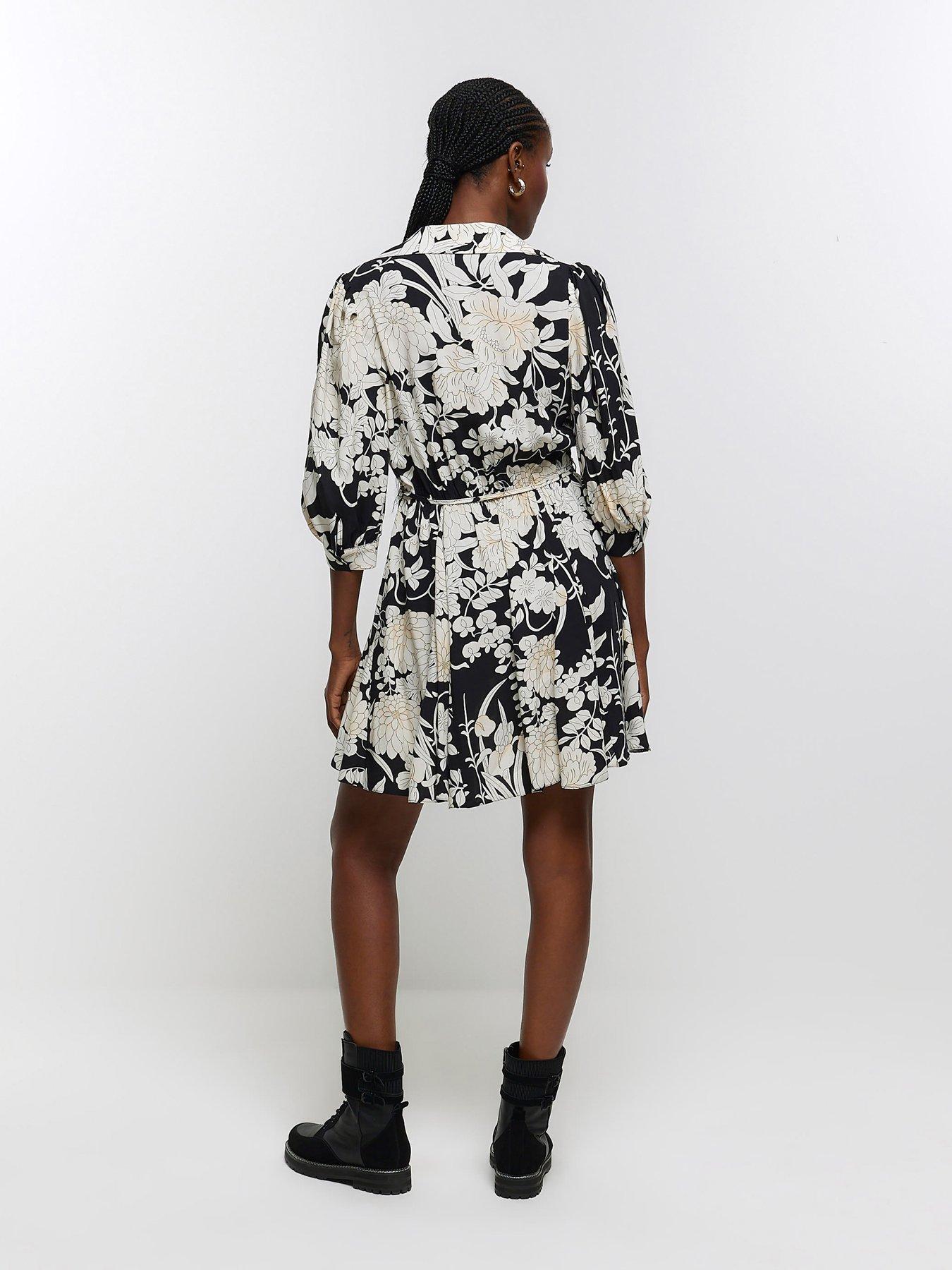 river-island-mini-godet-shirt-dress-blackstillFront