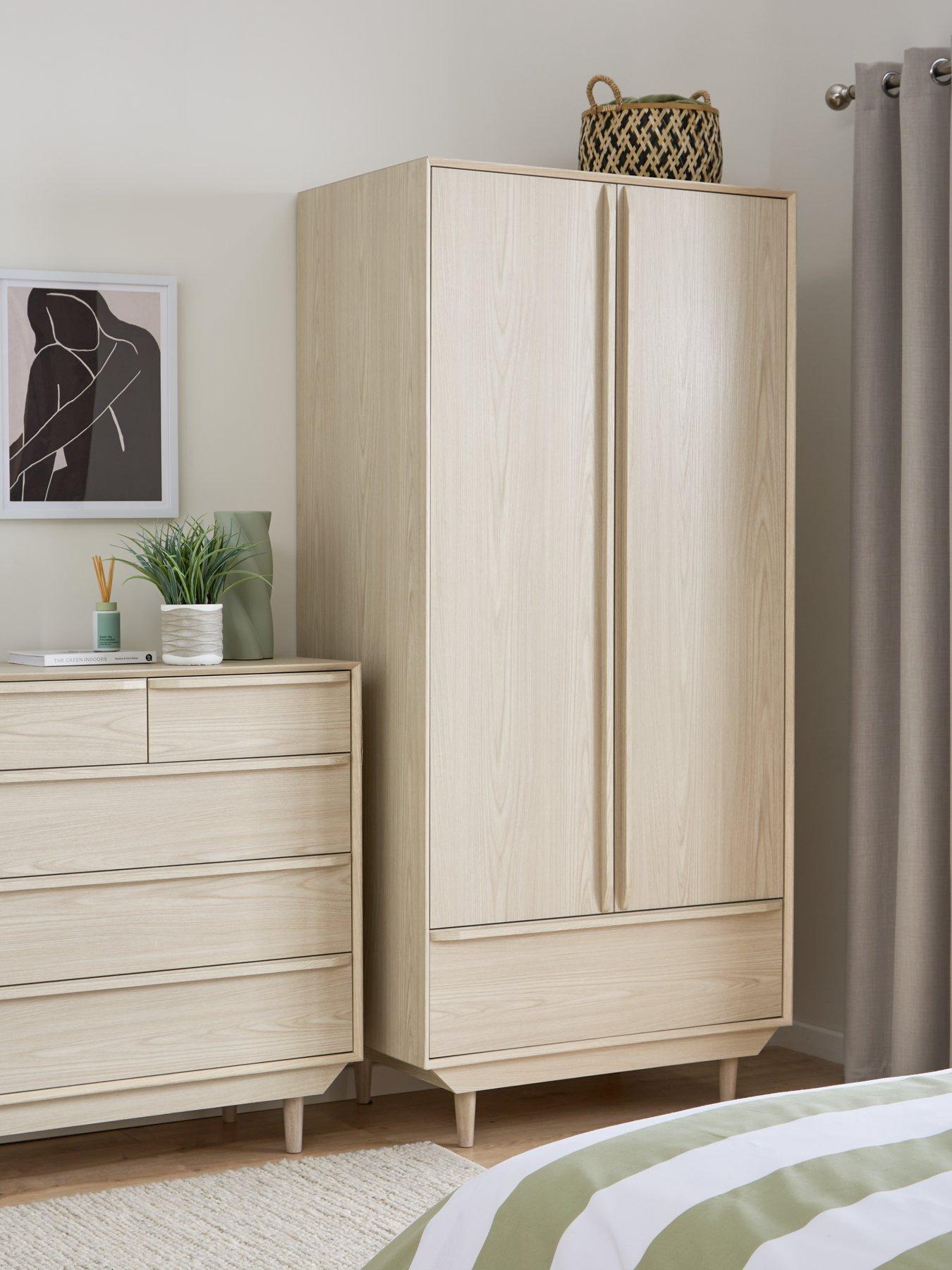 very-home-marcel-2-door-1-drawer-wardrobe-oakfront