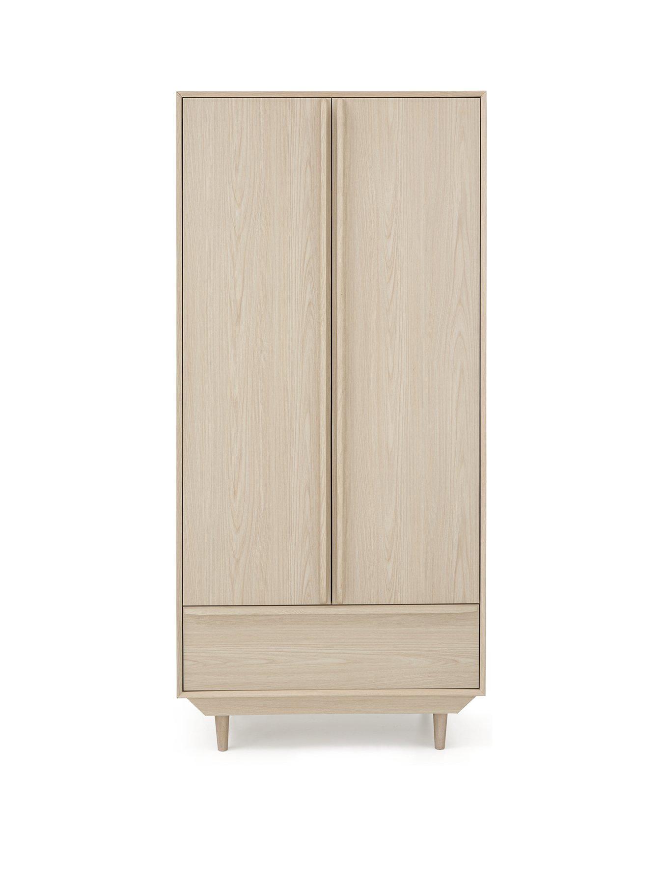 very-home-marcel-2-door-1-drawer-wardrobe-oakstillFront