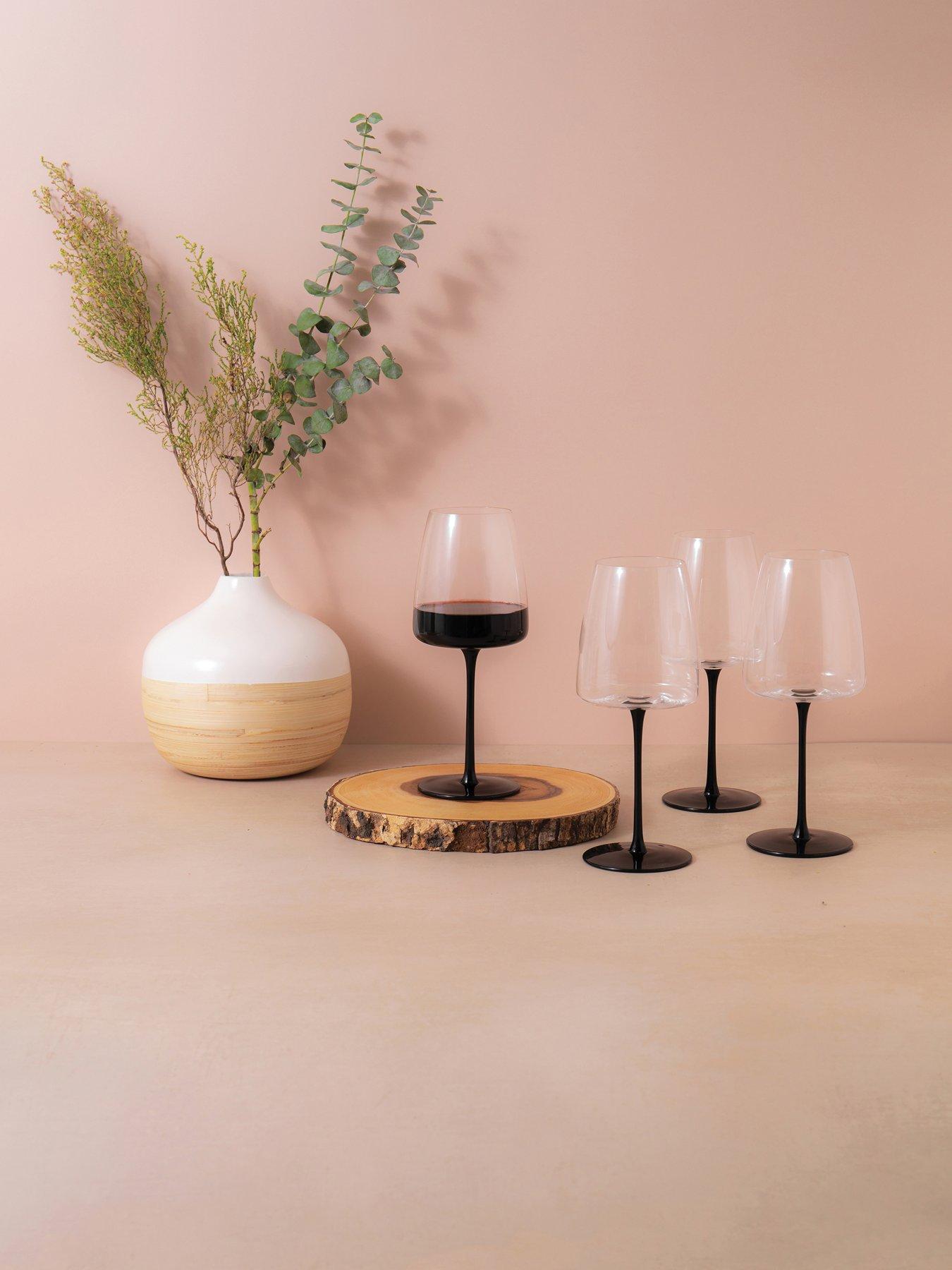 Mikasa Palermo Set of 4 Crystal Red Wine Glasses