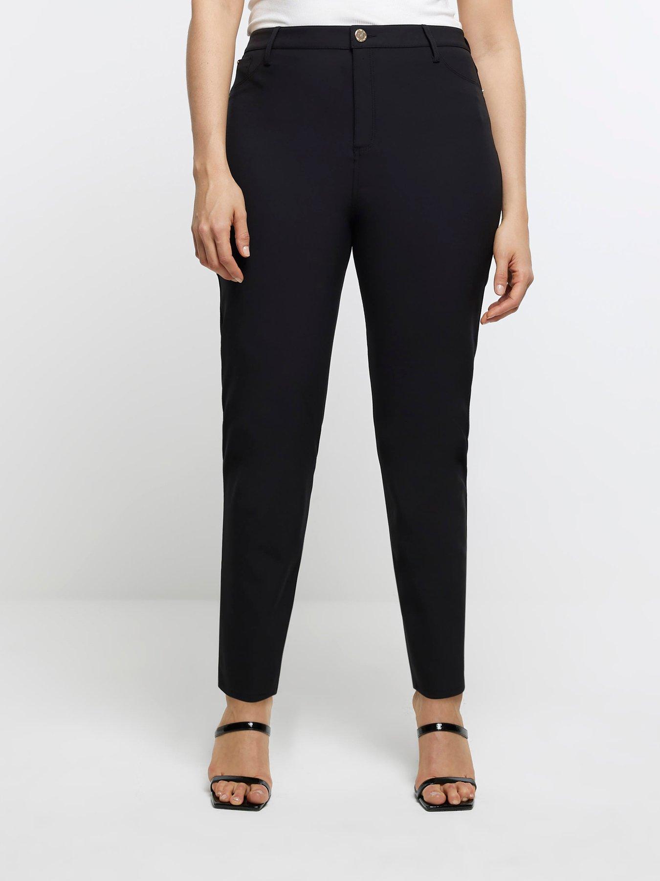 RI Plus Mid Rise Skinny Jeggings - Black