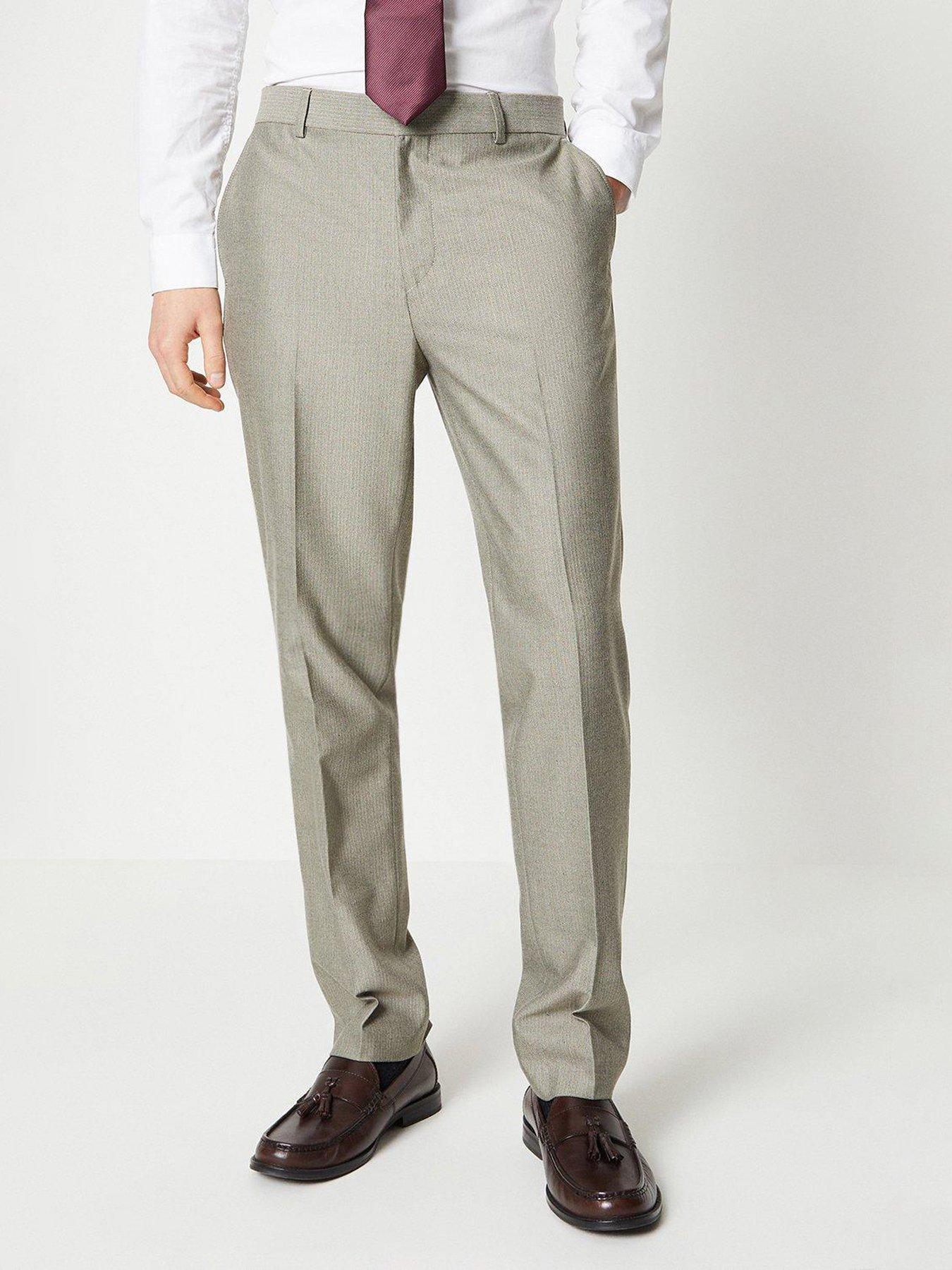 burton-menswear-london-burton-herringbone-trouser-beige