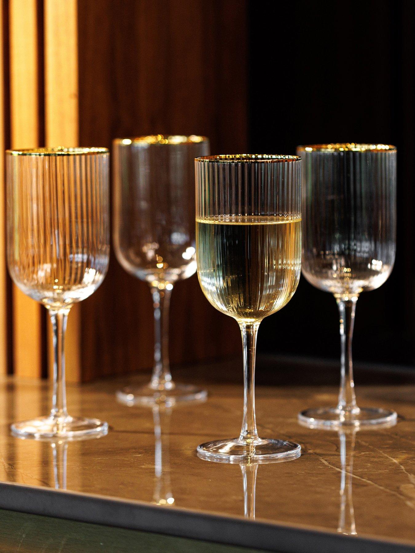 Image 1 of 7 of Mikasa Sorrento White Wine Glasses &ndash; Set of 4