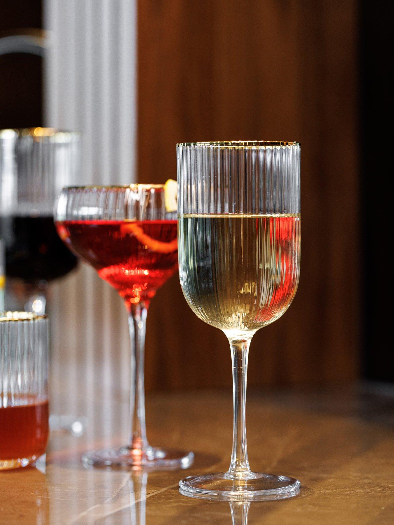 Image 4 of 7 of Mikasa Sorrento White Wine Glasses &ndash; Set of 4