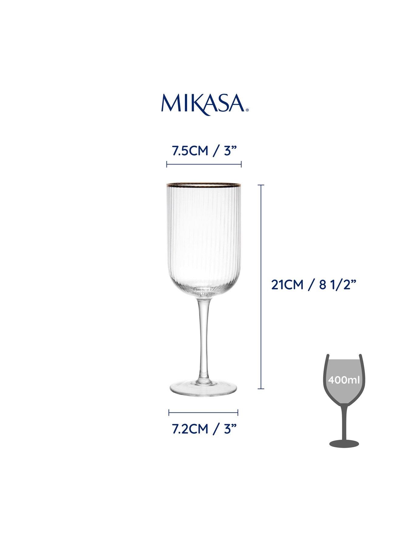 Image 5 of 7 of Mikasa Sorrento White Wine Glasses &ndash; Set of 4