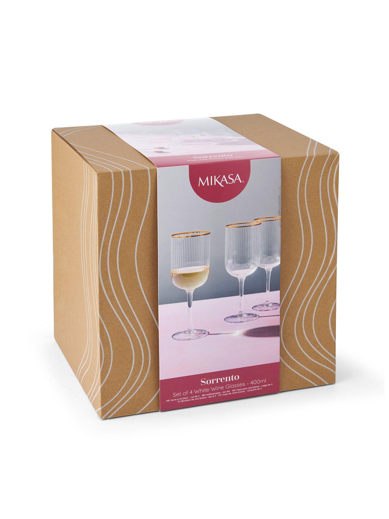 Image 6 of 7 of Mikasa Sorrento White Wine Glasses &ndash; Set of 4