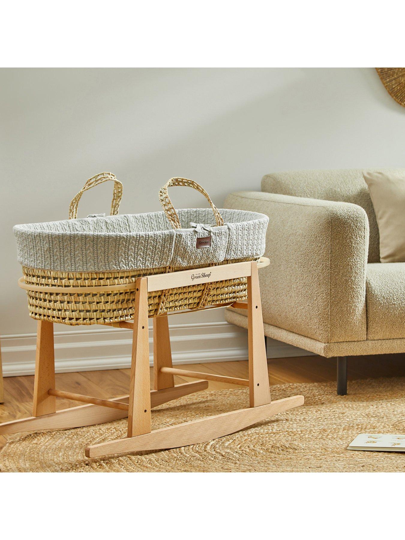 Moses bassinet and outlet stand