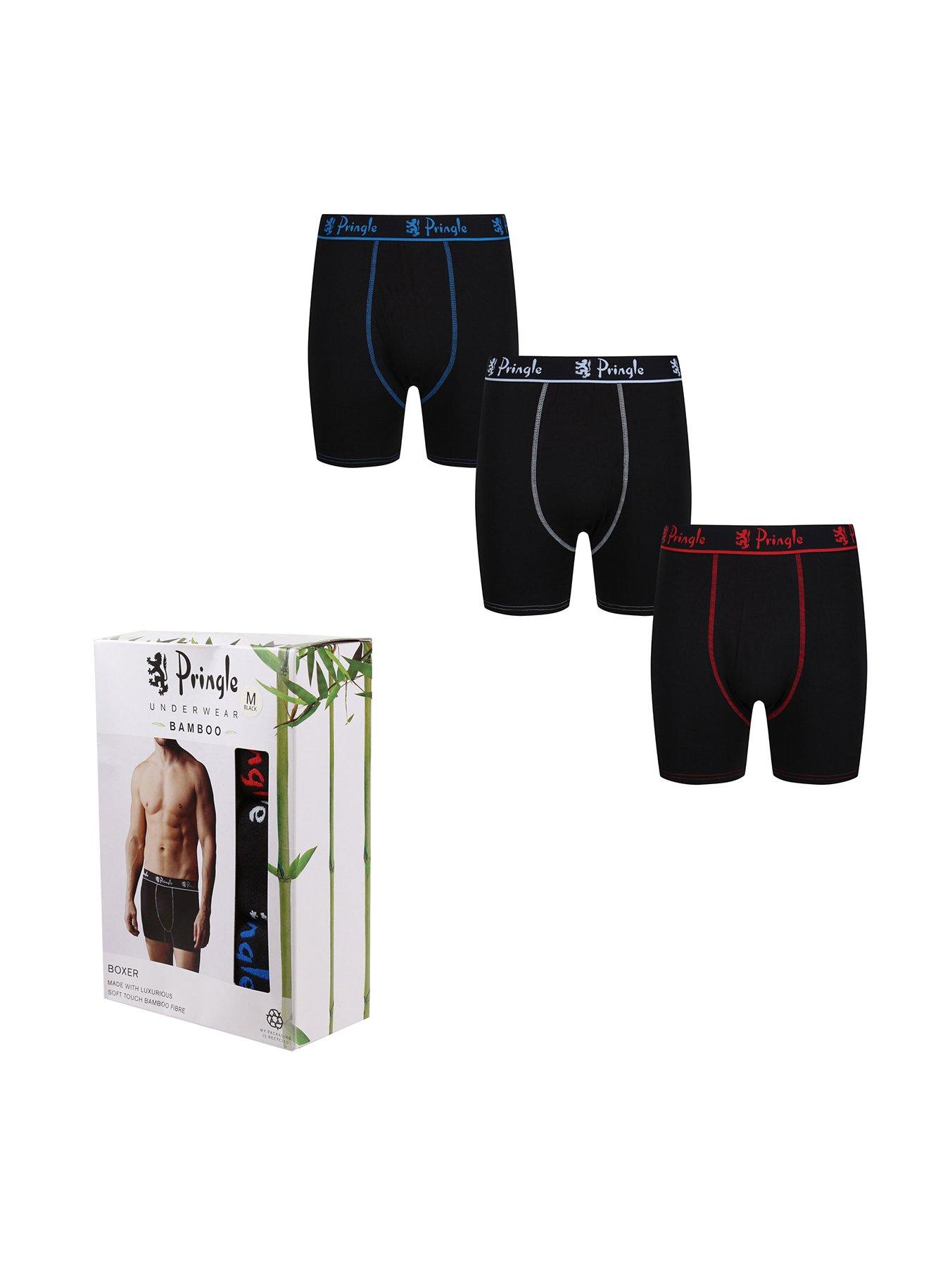 Pringle 2 x 3 Pack Men's Bamboo Underwear, Large