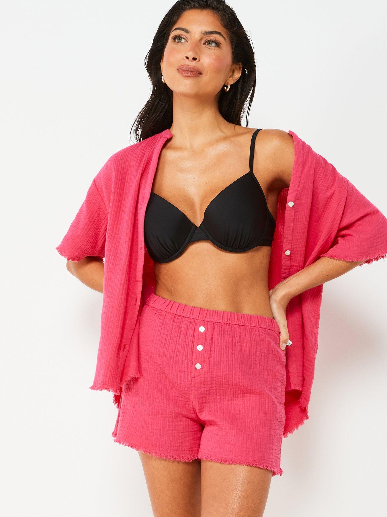 v-by-very-x-tara-maynardnbspcrinkle-button-front-co-ord-beach-short-pinkoutfit