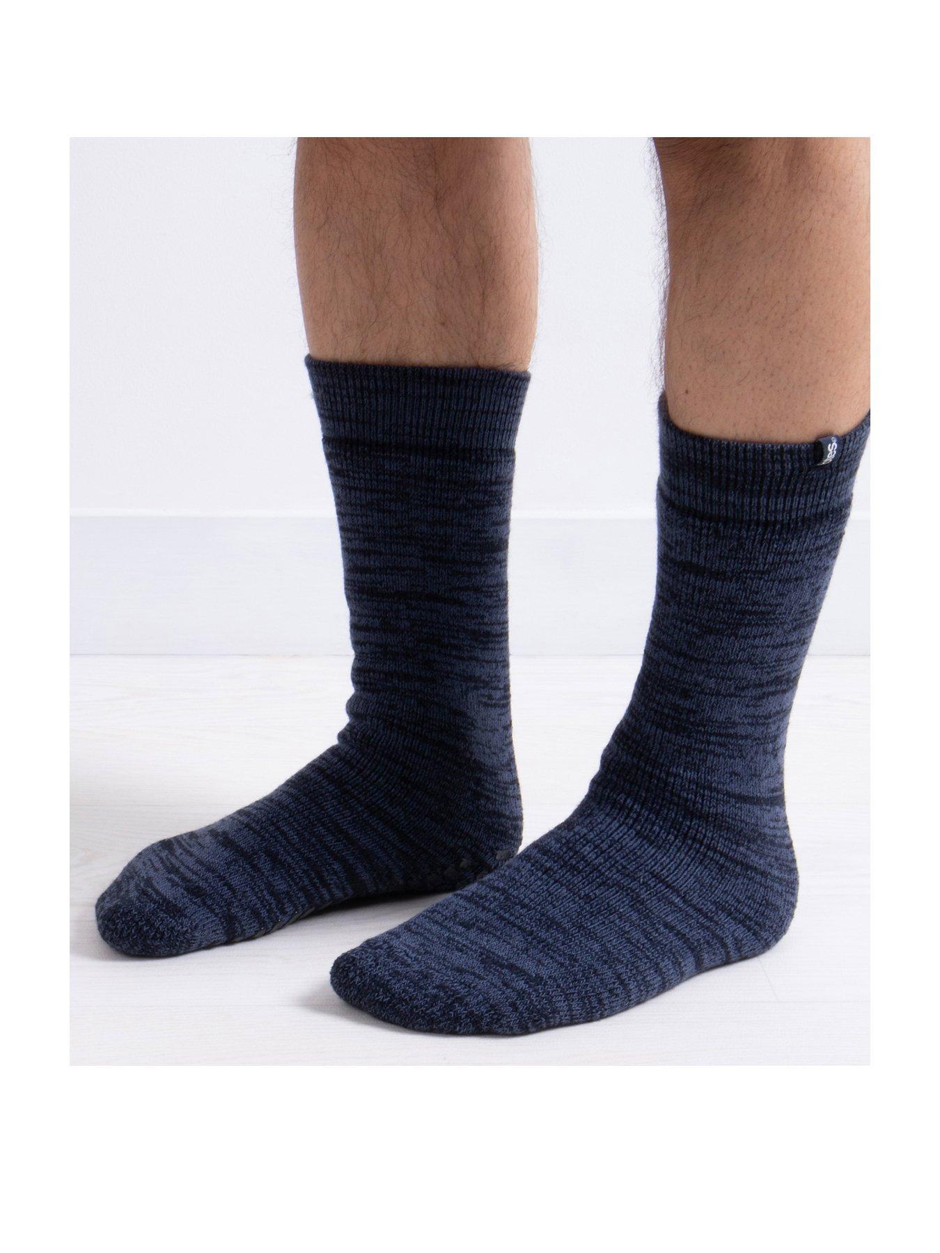 totes-thermal-brushed-original-slipper-socks-navystillFront