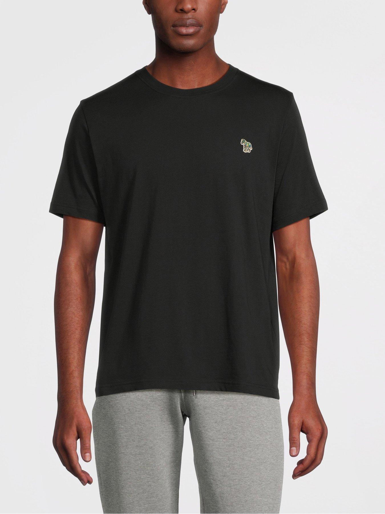 Image 1 of 5 of PS PAUL SMITH Zebra Badge Regular Fit T-shirt - Black
