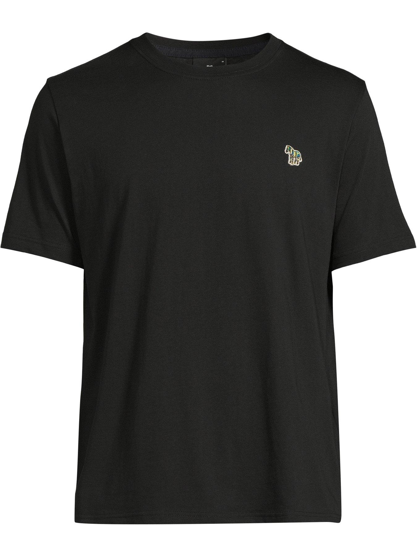 Image 4 of 5 of PS PAUL SMITH Zebra Badge Regular Fit T-shirt - Black