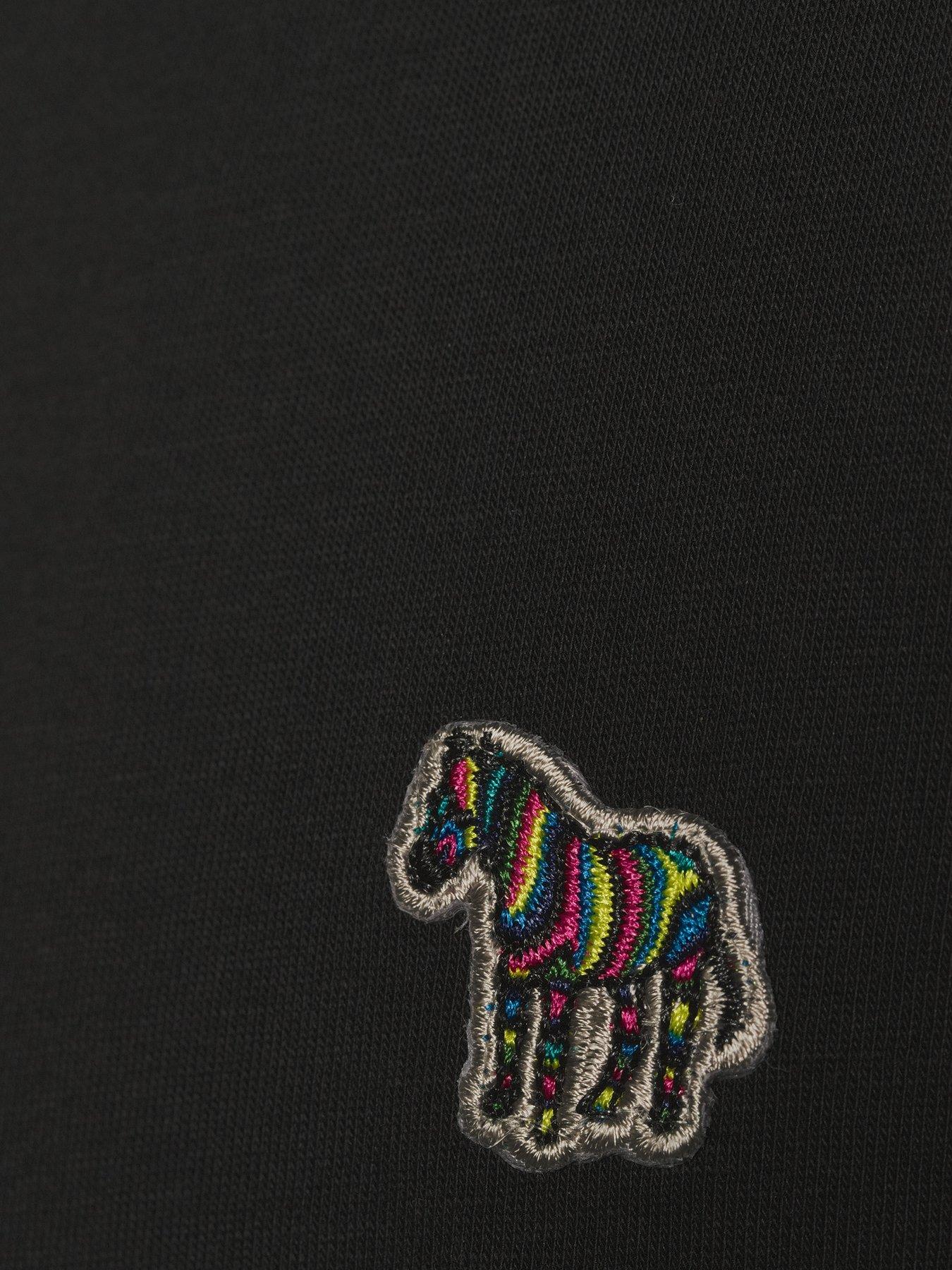 Image 5 of 5 of PS PAUL SMITH Zebra Badge Regular Fit T-shirt - Black