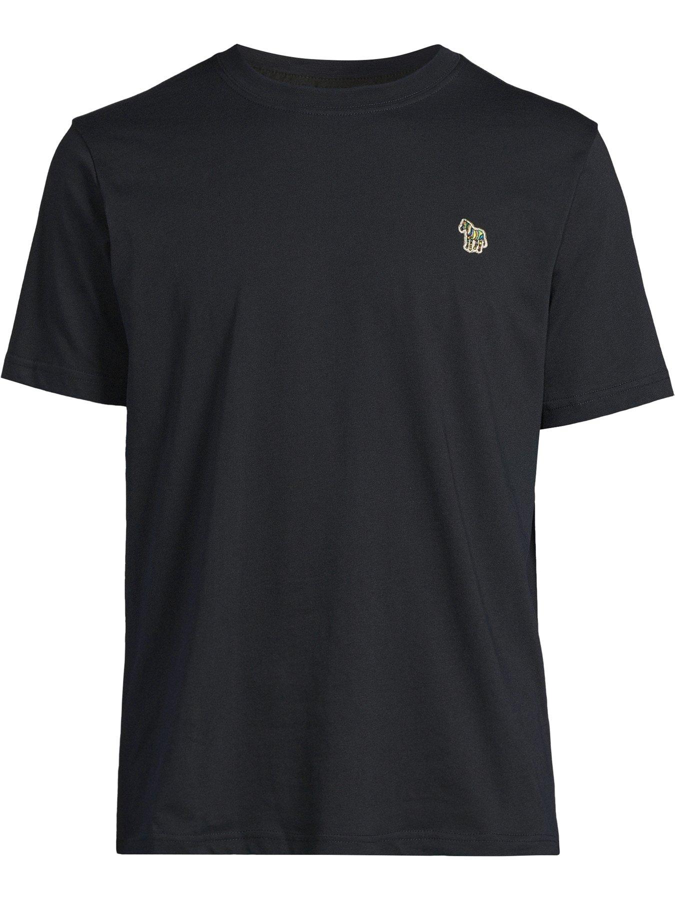 Image 4 of 5 of PS PAUL SMITH Mens Regular Fit Zebra Logo T-Shirt - Black