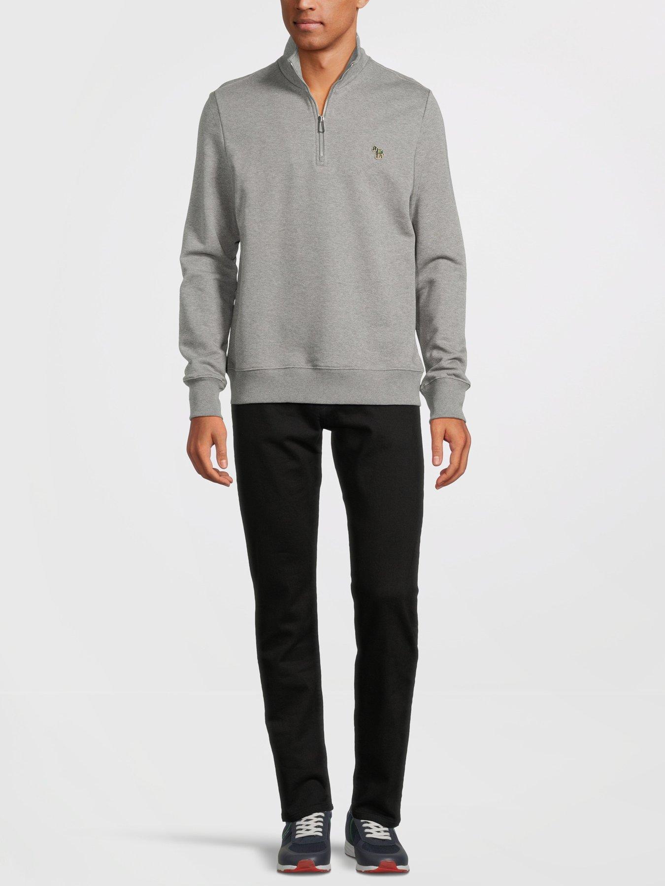 ps-paul-smith-zebra-regular-fit-half-zip-sweatshirt-greystillFront