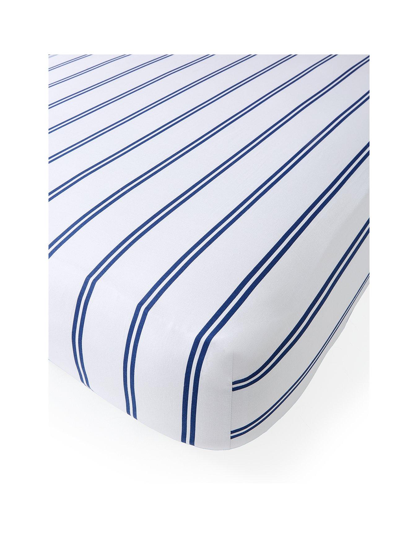 very-home-stripe-kids-fitted-sheet-bluestillFront