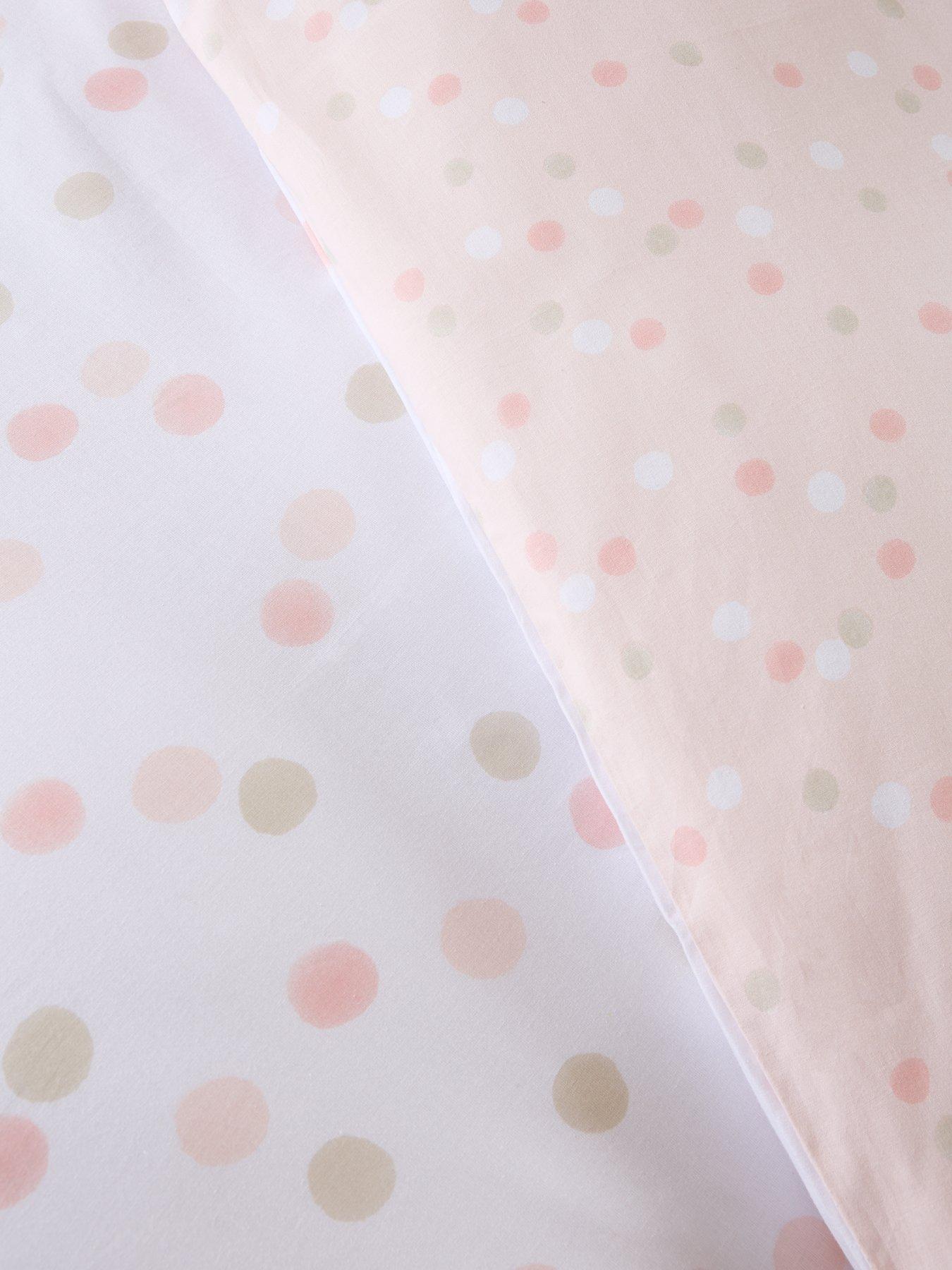 Image 3 of 3 of Very Home Dotty Kids Duvet Cover Set - Blush