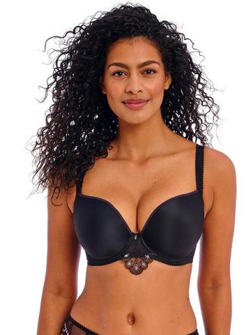 Push Up & Balcony Bra, Lace Padded Sexy Ladies Demi Plunge Sheer Bras for  Women