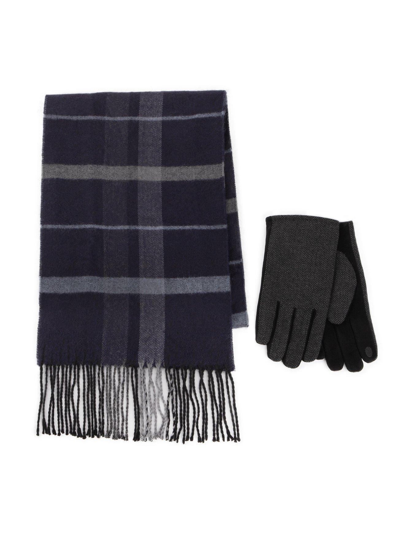 totes-totes-wool-blend-check-scarf-and-thermal-lined-glovesfront